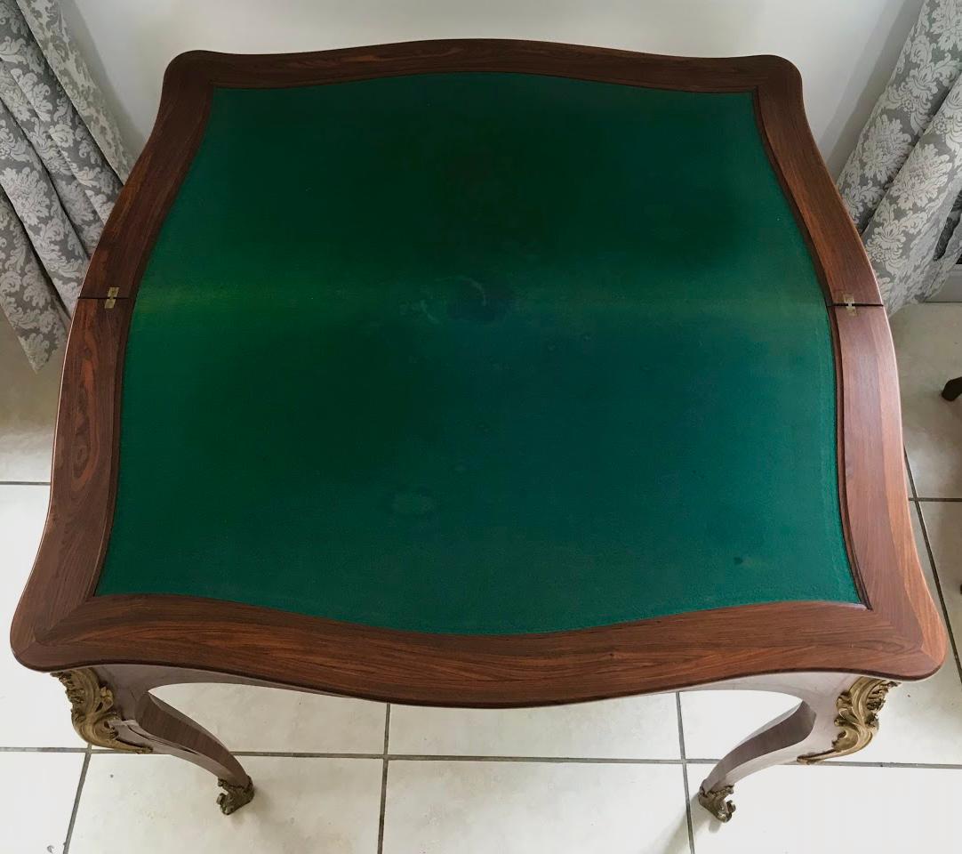 French Console Transforming into a Louis XV Style Game Table 19th Century France For Sale 12
