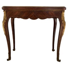 Console Transforming into a Louis XV Style Game Table 19th Century
