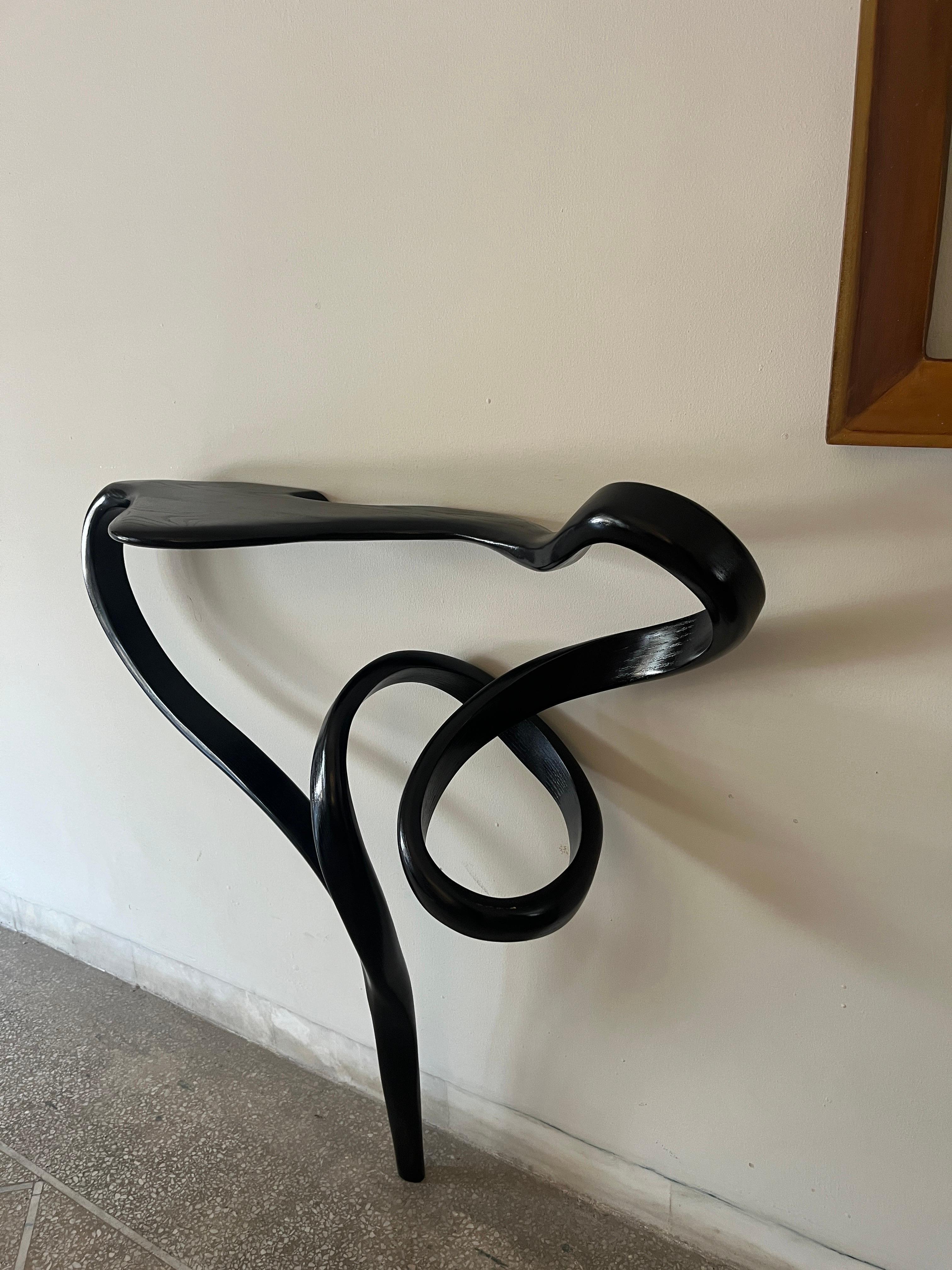 Organic Modern Console V by Raka Studio - Bend wood console For Sale