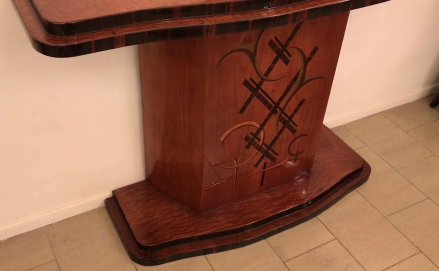 Early 20th Century Console Viennese Secession, 1900, in wood  For Sale