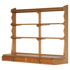 Console Wall Shelf by Guillerme and Chambered Solid Oak 60s