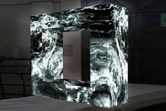 Console Wave. Contemporary glass console by Raoul Gilioli