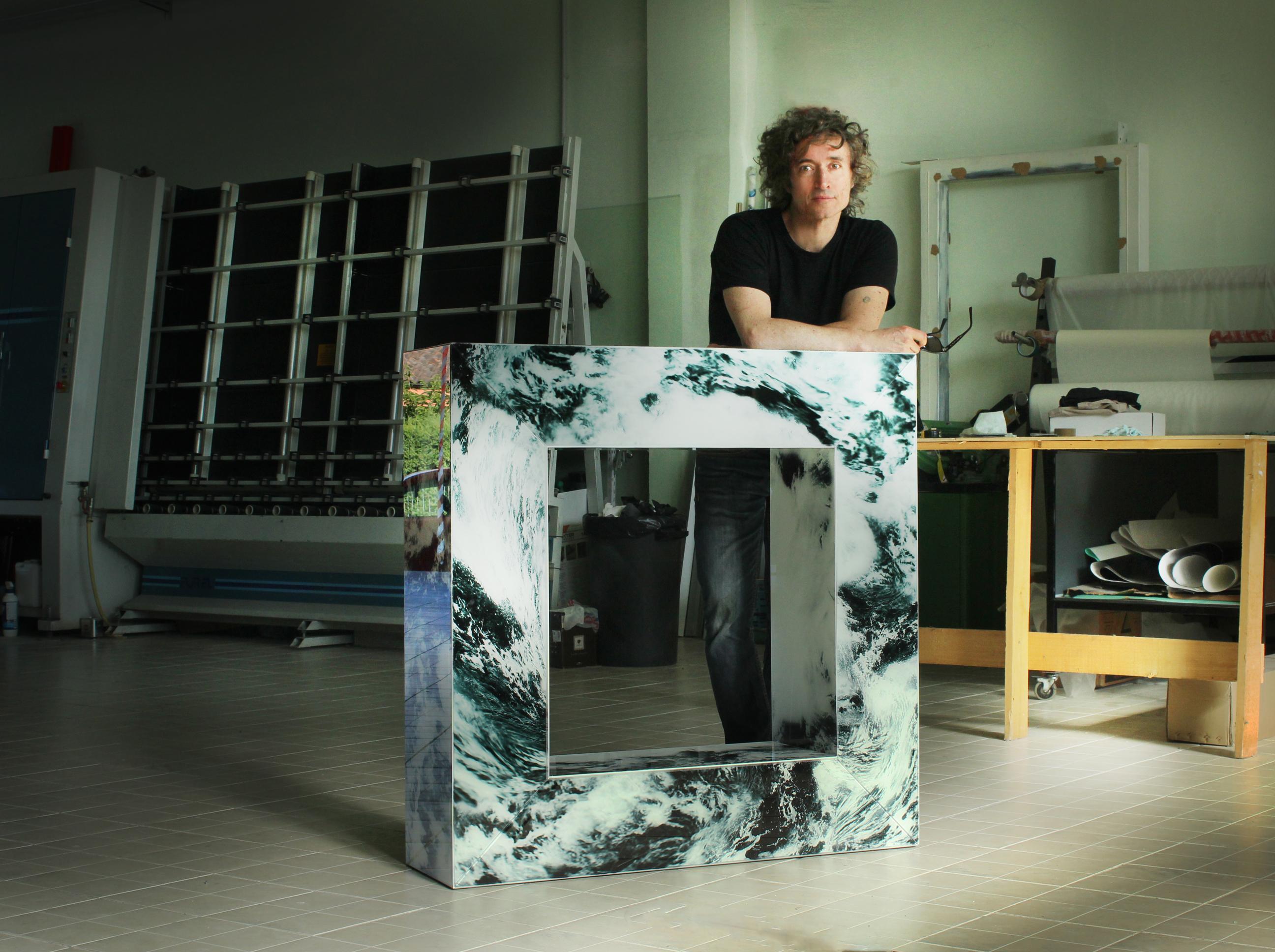 Konsole Wave. Contemporary Glas-Konsole von Raoul Gilioli im Zustand „Neu“ im Angebot in Torino, IT