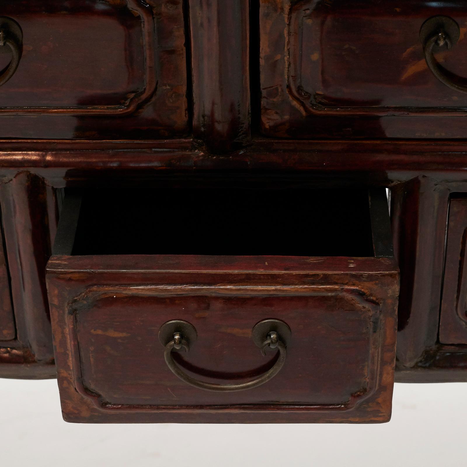 Chinese Console with 9 Drawers