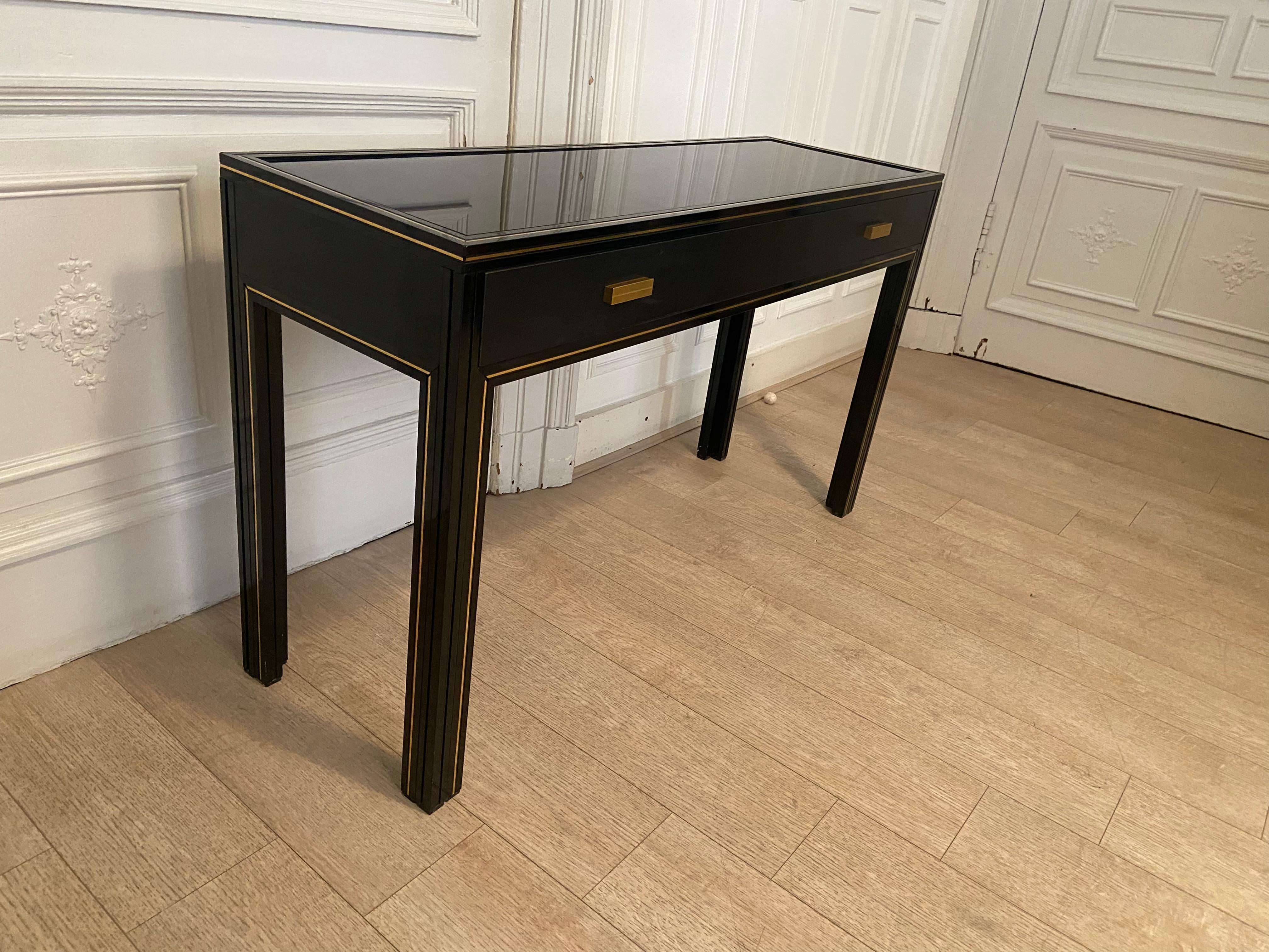 Console with drawer Pierre Vandel, 1970s In Good Condition For Sale In Brussels , BE