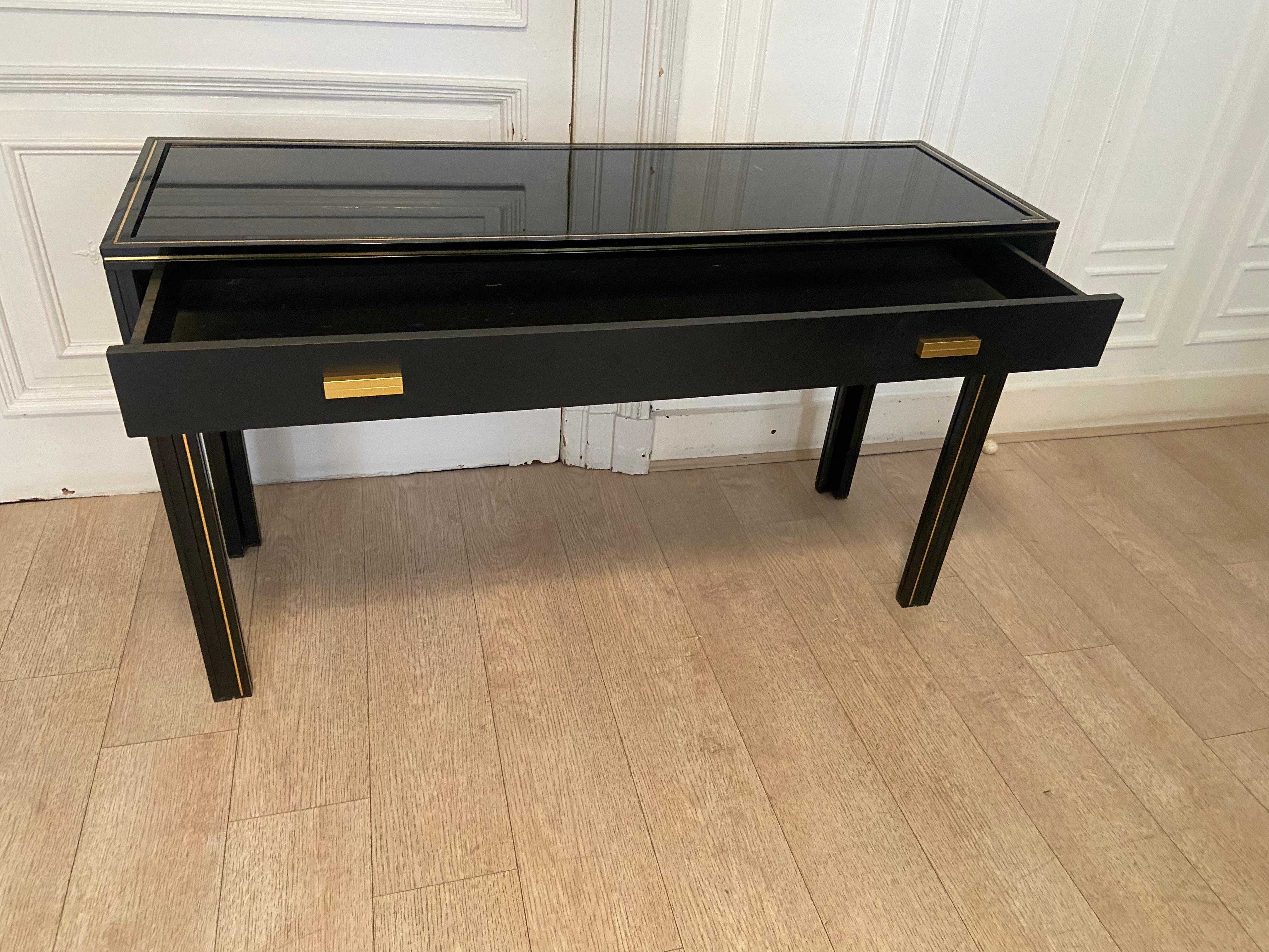 Console with drawer Pierre Vandel, 1970s For Sale 2