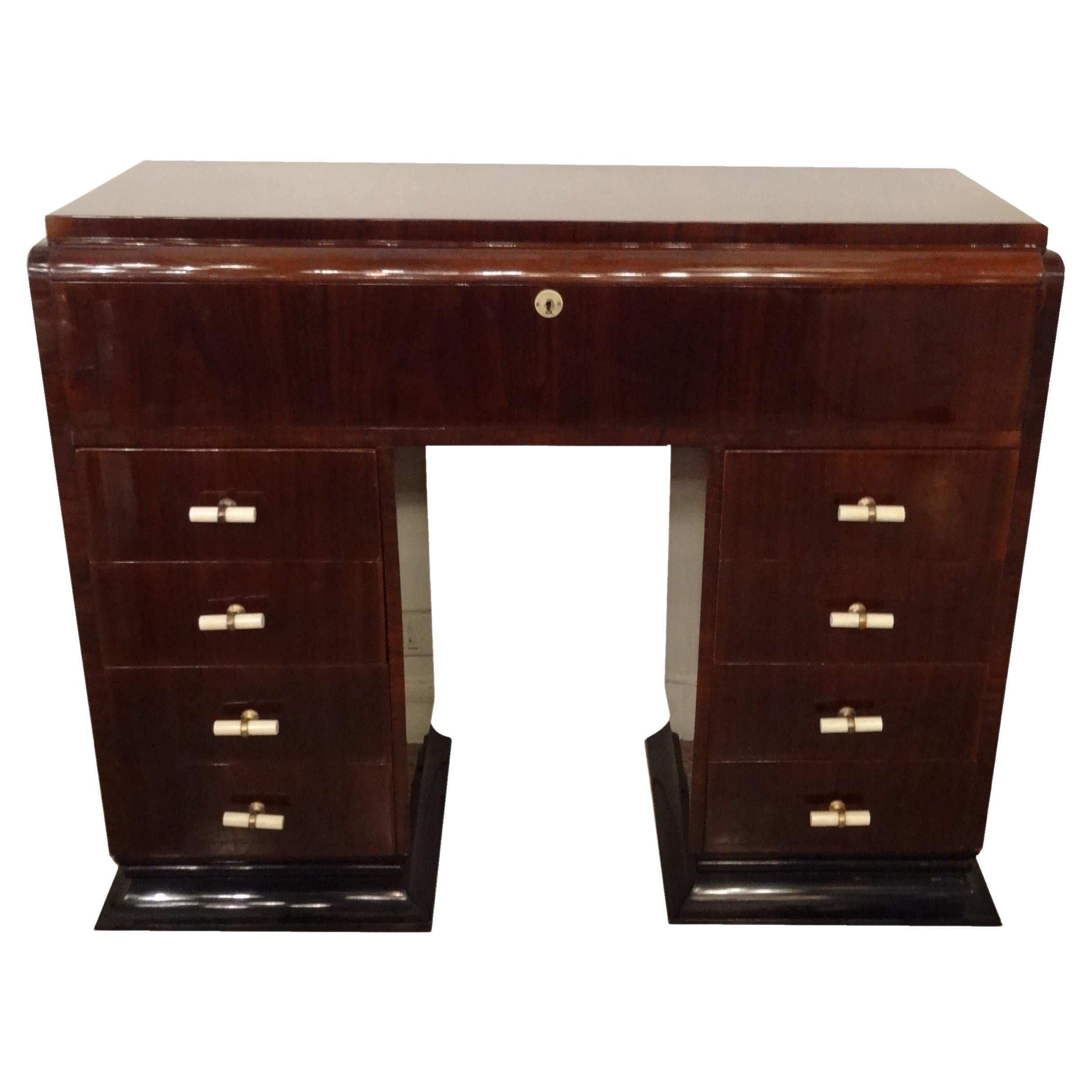 Console with Drawers, 1930, Style: Art Deco For Sale