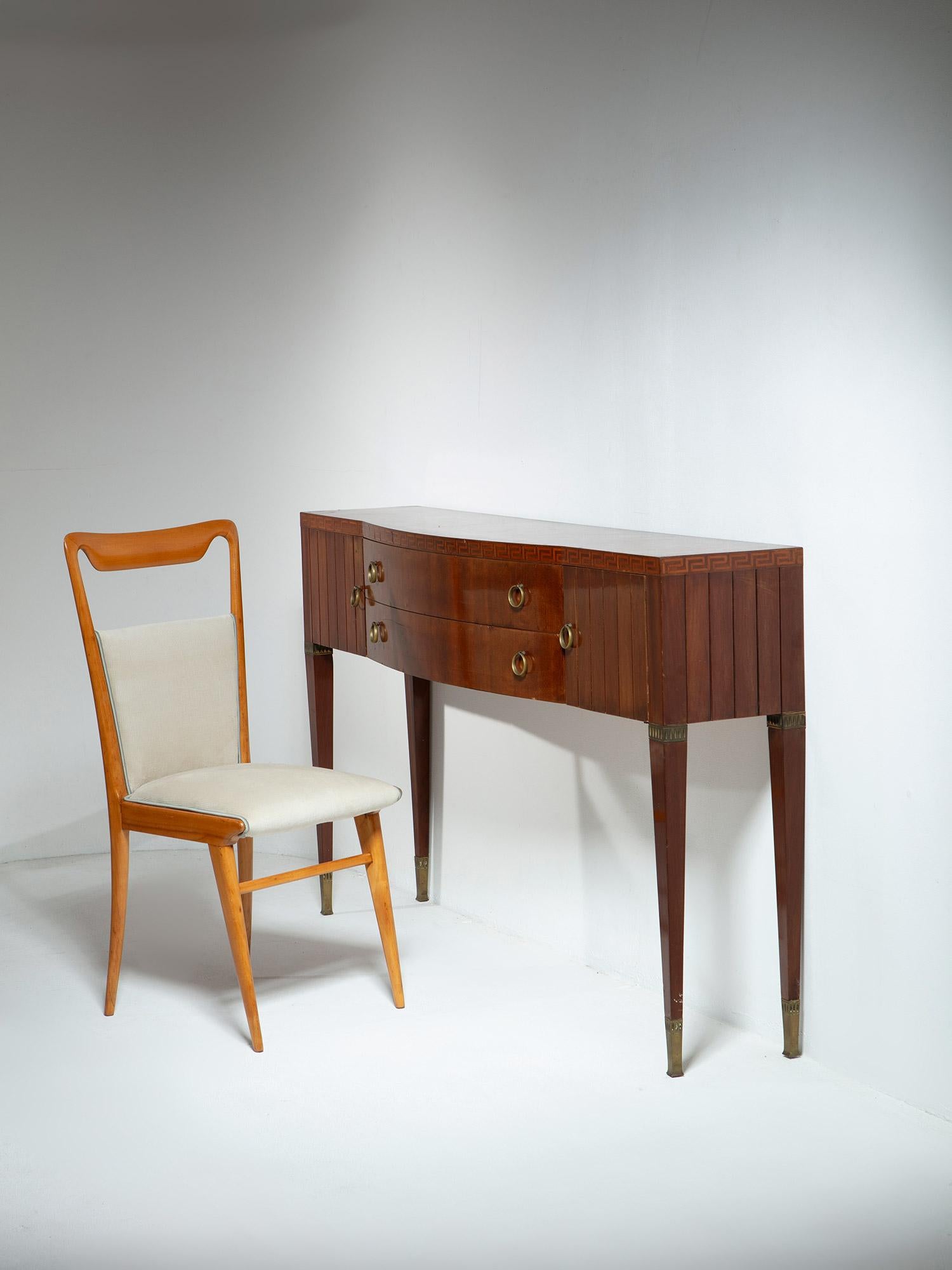 Consola con cajones de Paolo Buffa, Italia, años 50 5