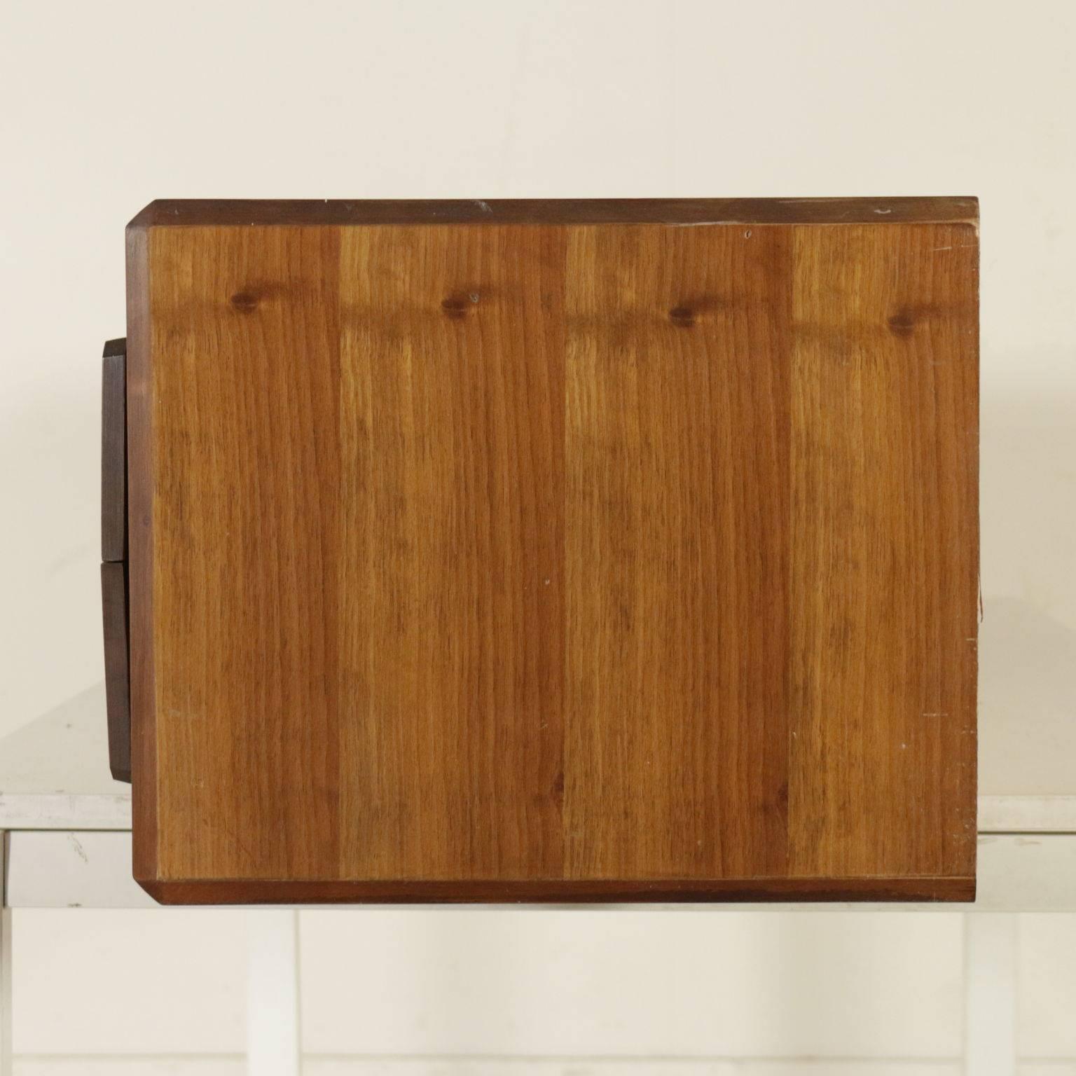 Console with Drawers Walnut Veneer Formica Vintage, Italy, 1960s 2