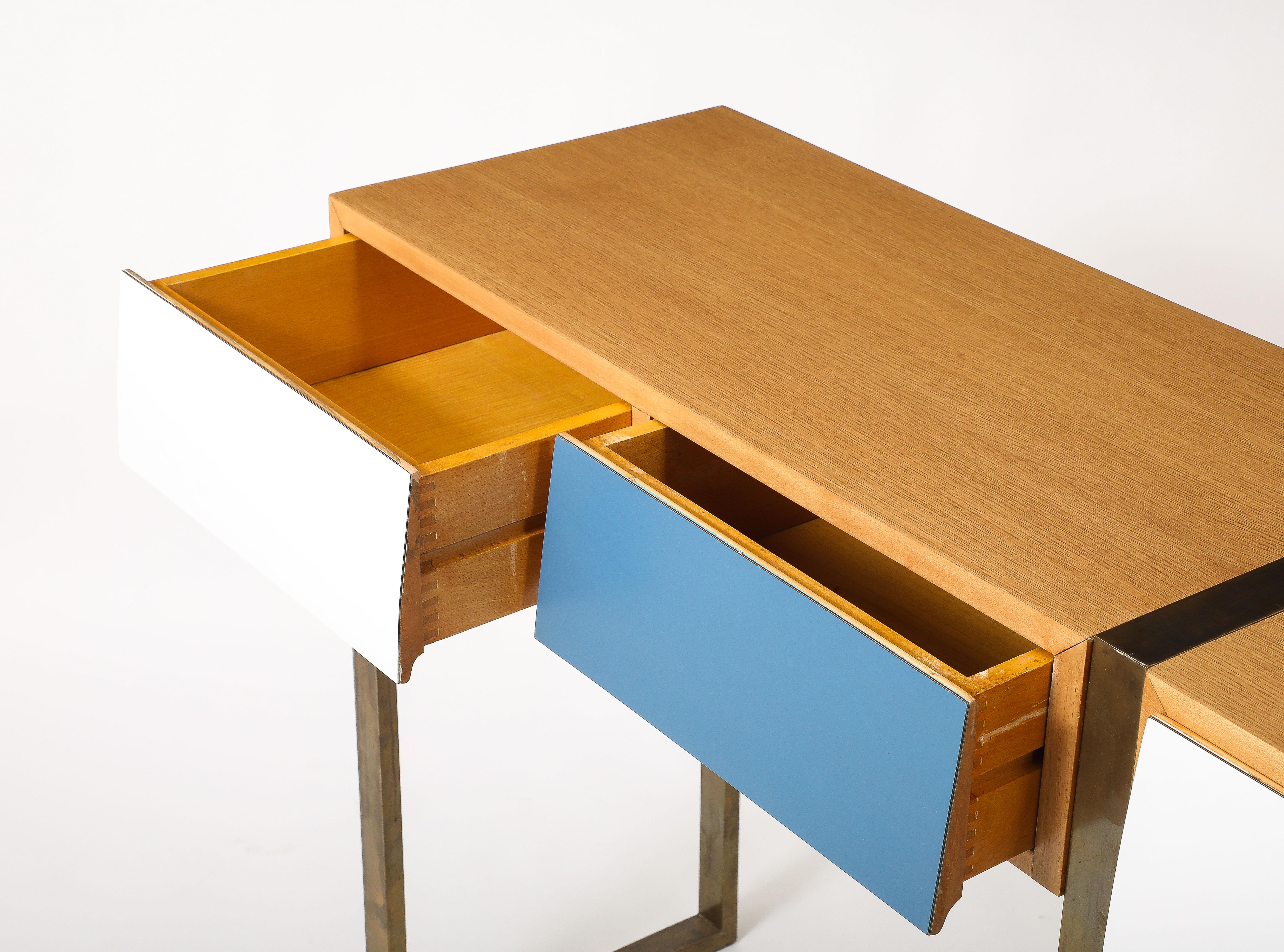Consoles in the manner of Gio Ponti, Italy 1950's For Sale 5