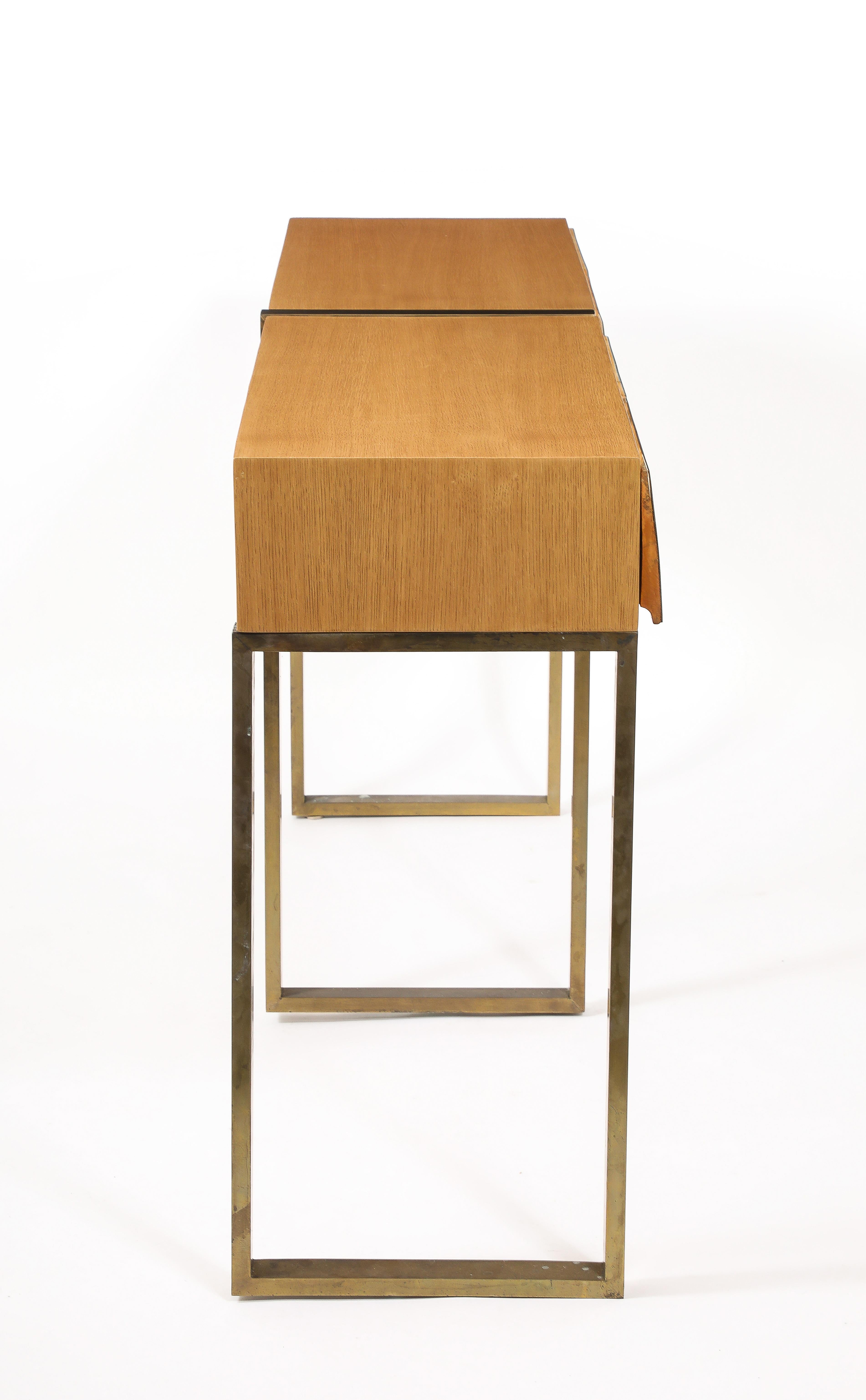 Consoles in the manner of Gio Ponti, Italy 1950's For Sale 8