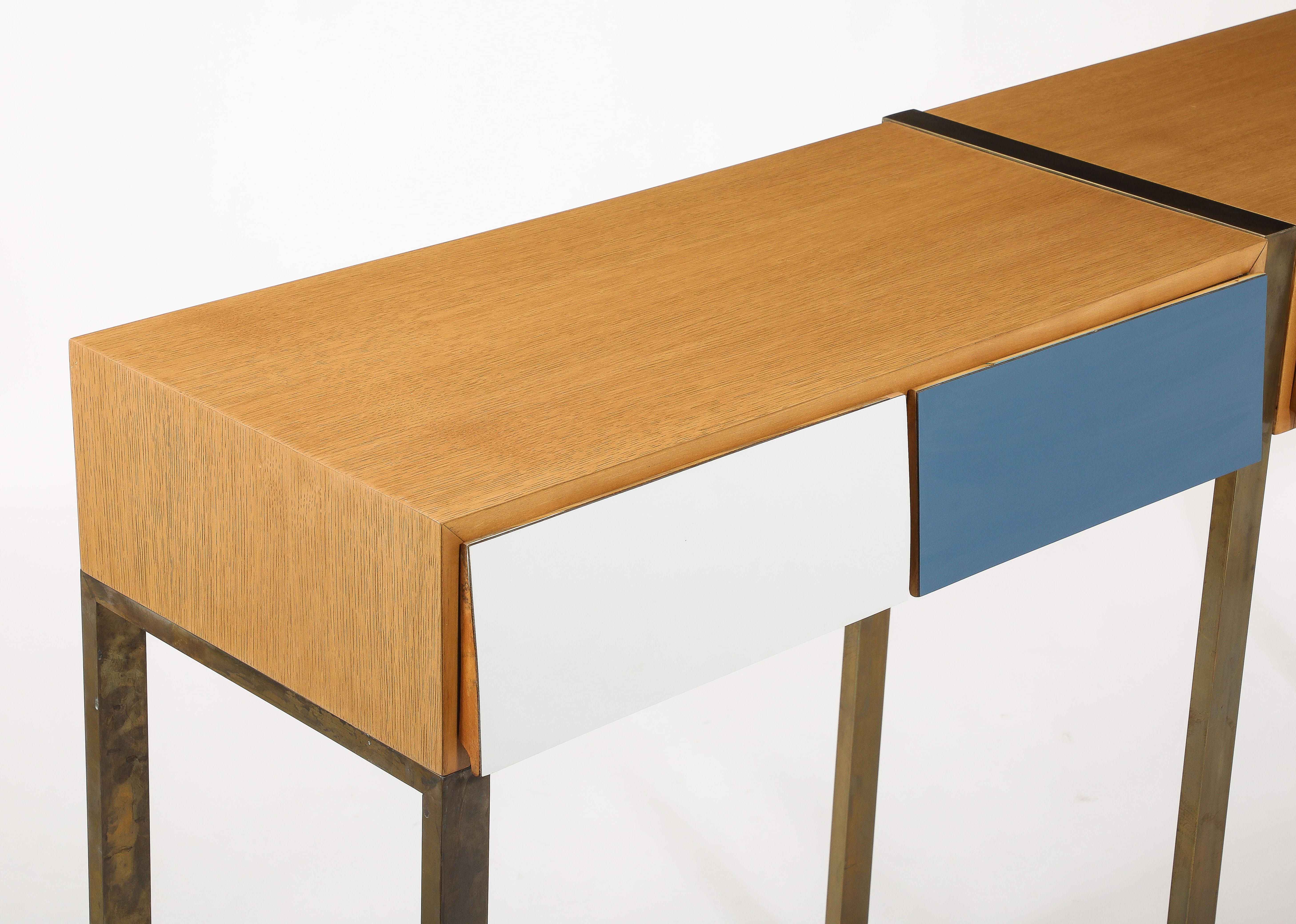 Consoles in the manner of Gio Ponti, Italy 1950's For Sale 10