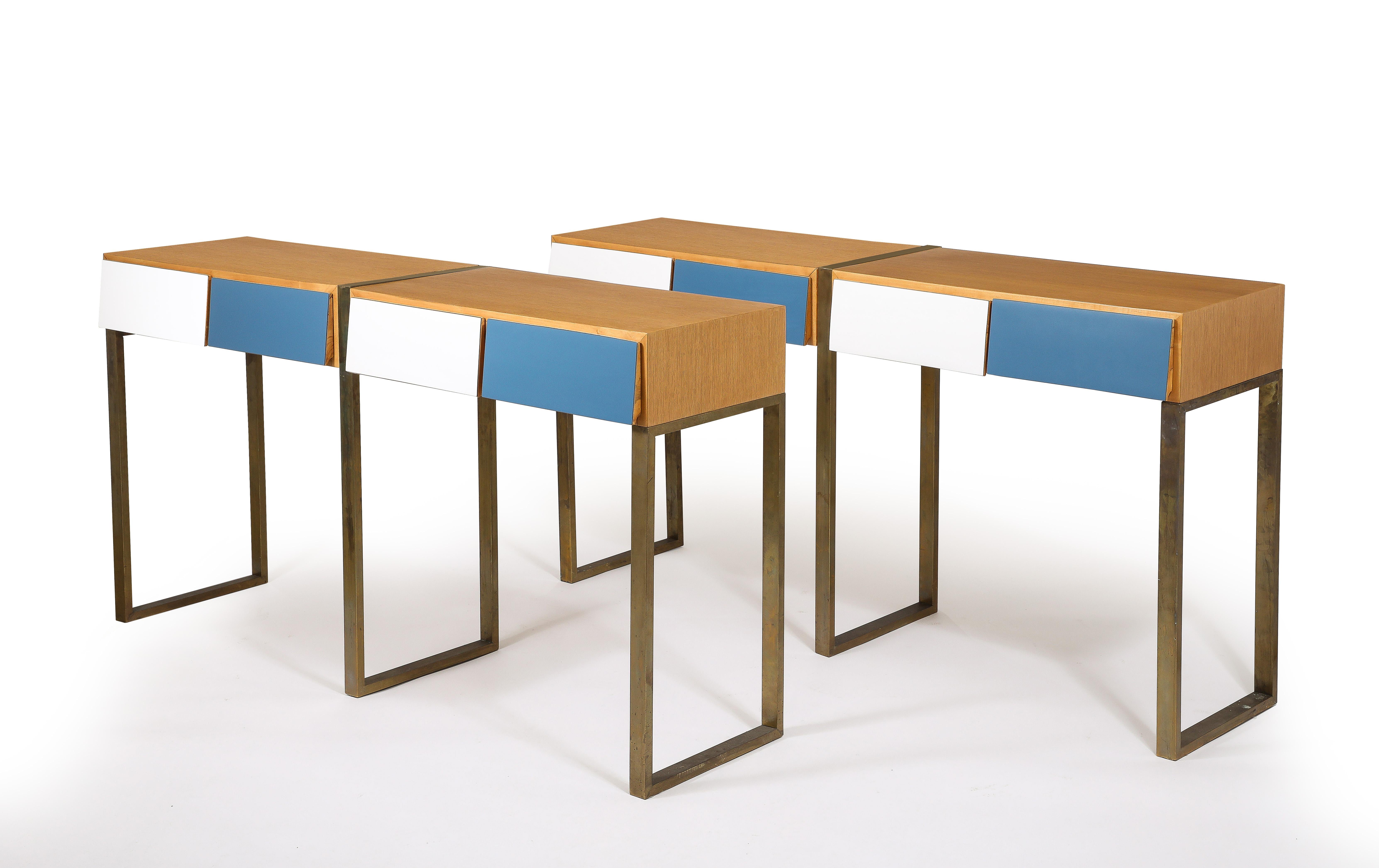 Mid-Century Modern Consoles in the manner of Gio Ponti, Italy 1950's For Sale