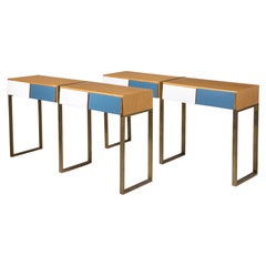 Consoles in the manner of Gio Ponti, Italy 1950's