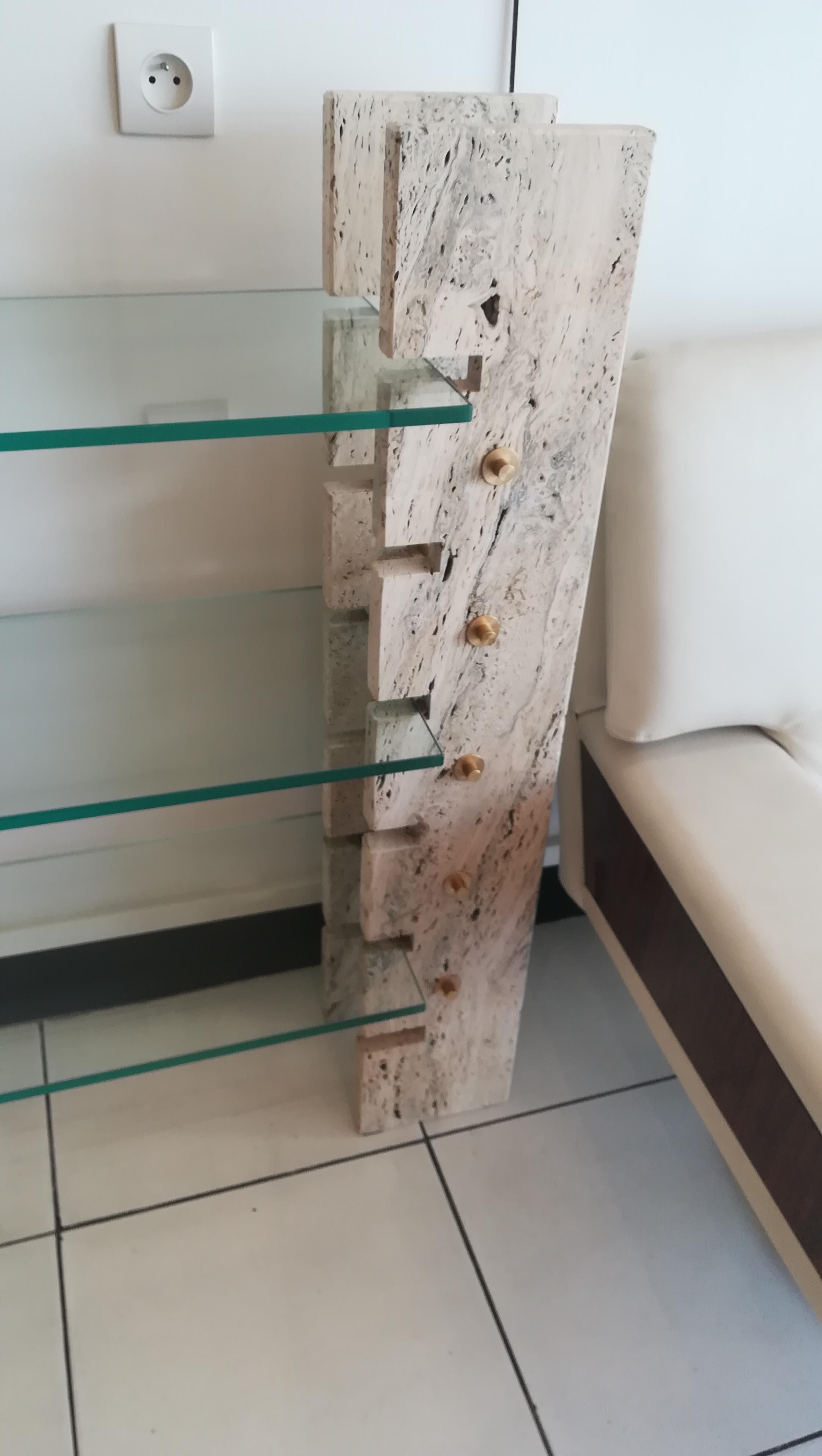 travertine book stand