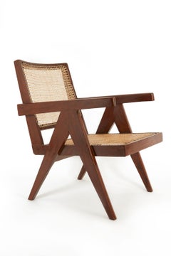 Consolidated Listing of Pair of Easy Chairs and Bench by Pierre Jeanneret