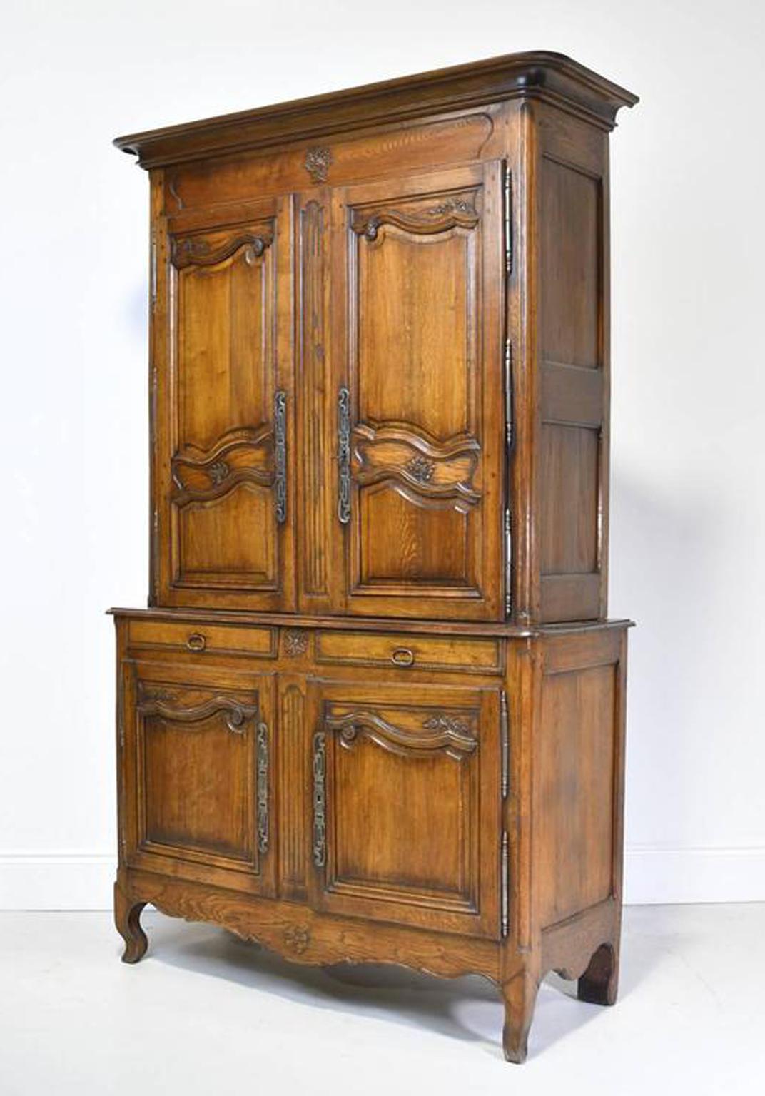Consolidation of 3 orders to facilitate check out
18th Century Tall French Buffet a Deux Corps in Oak with Hand-Carved Panels LU98817844453 offer $8950
18th Century Period Louis XV Cupboard in Walnut with Dish Rack, France, c. 1750 LU98811009882
