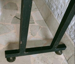 Consolle 1950 Wood Iron Brass, Italy