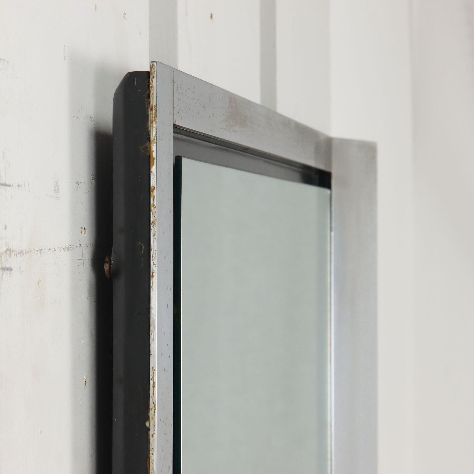Drawer Console Table with Mirror 1970s In Good Condition For Sale In Milano, IT