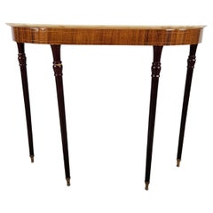 Used 1950s console table with marble top