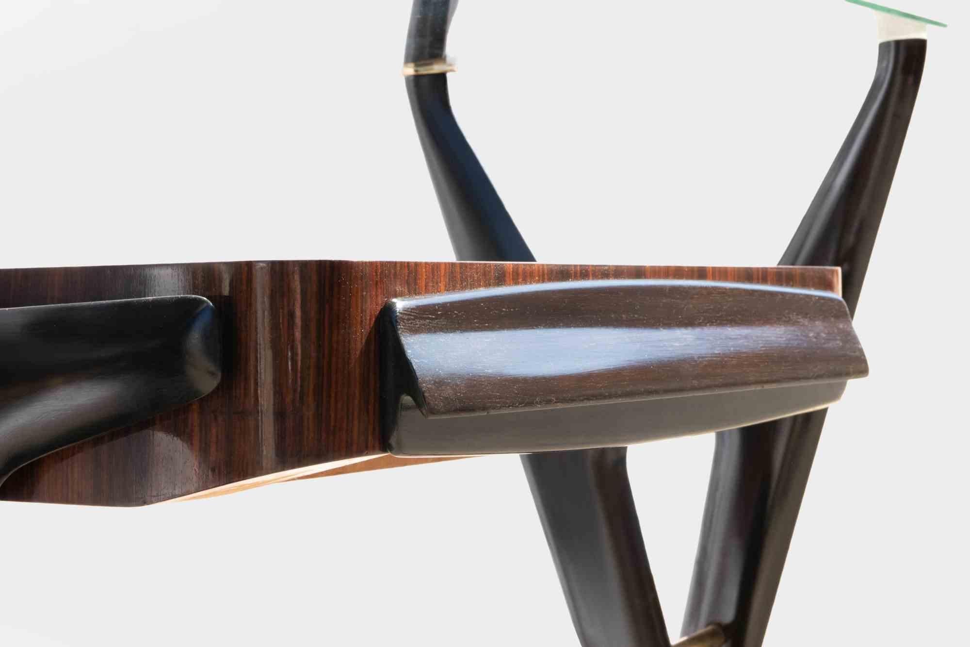 Vintage consolle by Vittorio Dassi realized in 1950s.

Metal, wood, brass and glass.

Very good  condition.