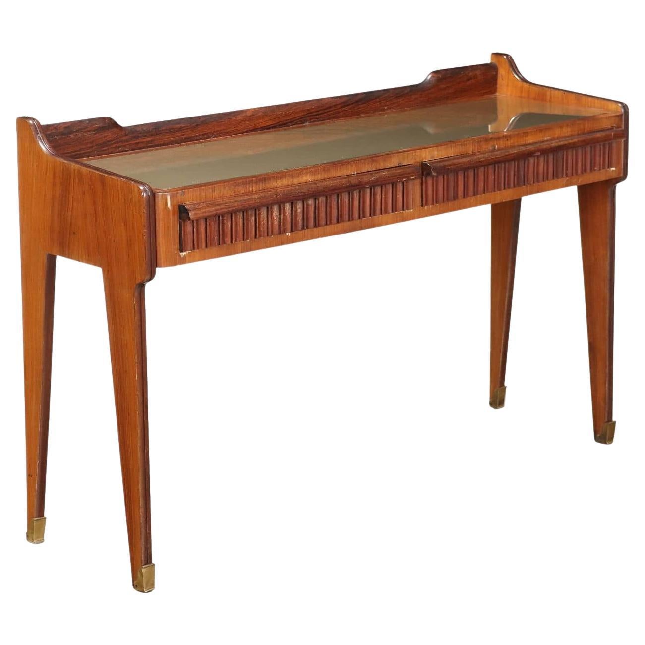 Consola con tapa de cristal Años 60