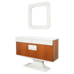 Console table with mirror, design Luigi SORMANI. Italy, 70s