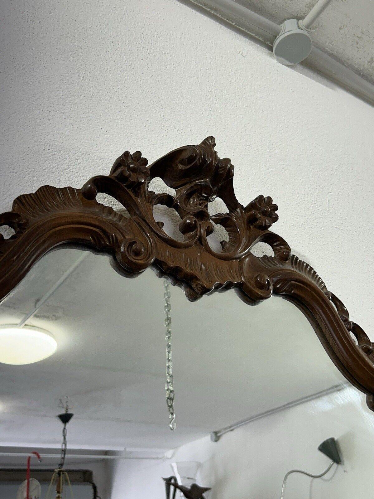 Table console avec miroir sculpté 1920 marbre Miroir ancien en vente 4
