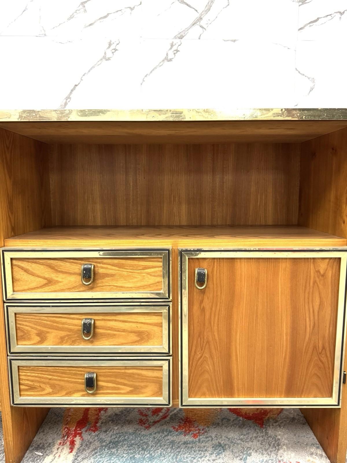 Consolle Design Scandinavo Geometrico Anni ‘70 In Legno Modernariato in vendita 4