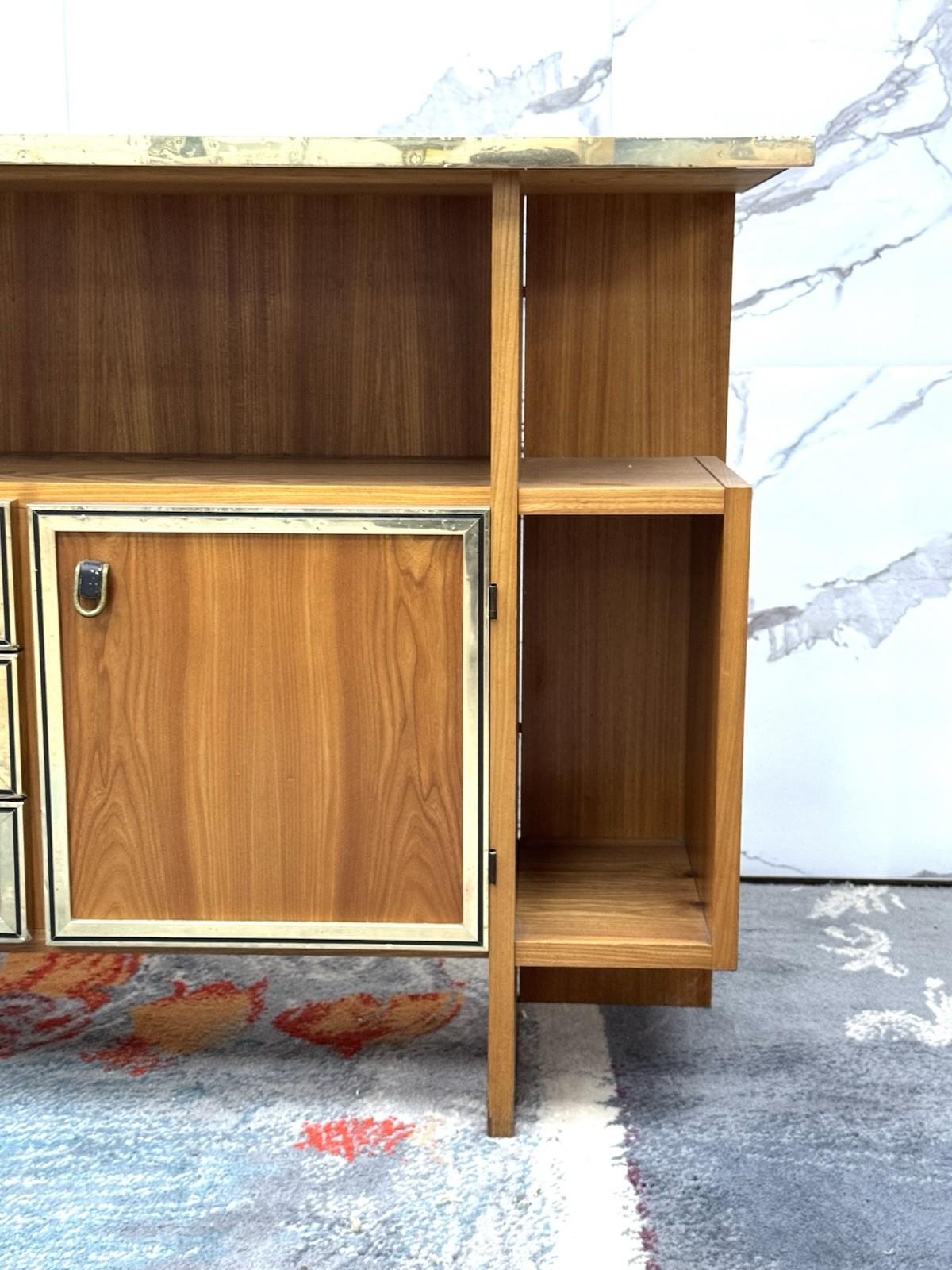 Consolle Design Scandinavo Geometrico Anni ‘70 In Legno Modernariato in vendita 1