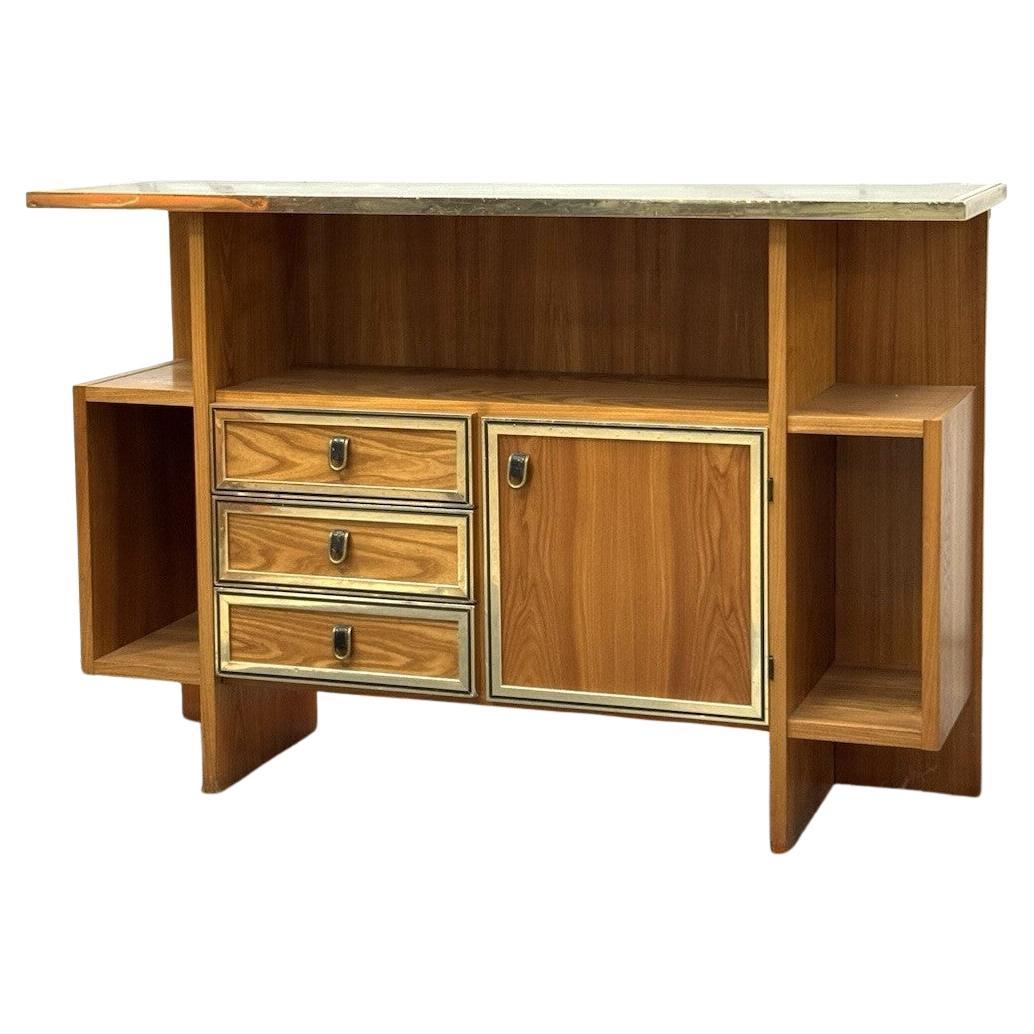 Consolle Design Scandinavo Geometrico Anni ‘70 In Legno Modernariato in vendita