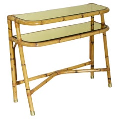Consolle in bamboo midcentury 1960s.