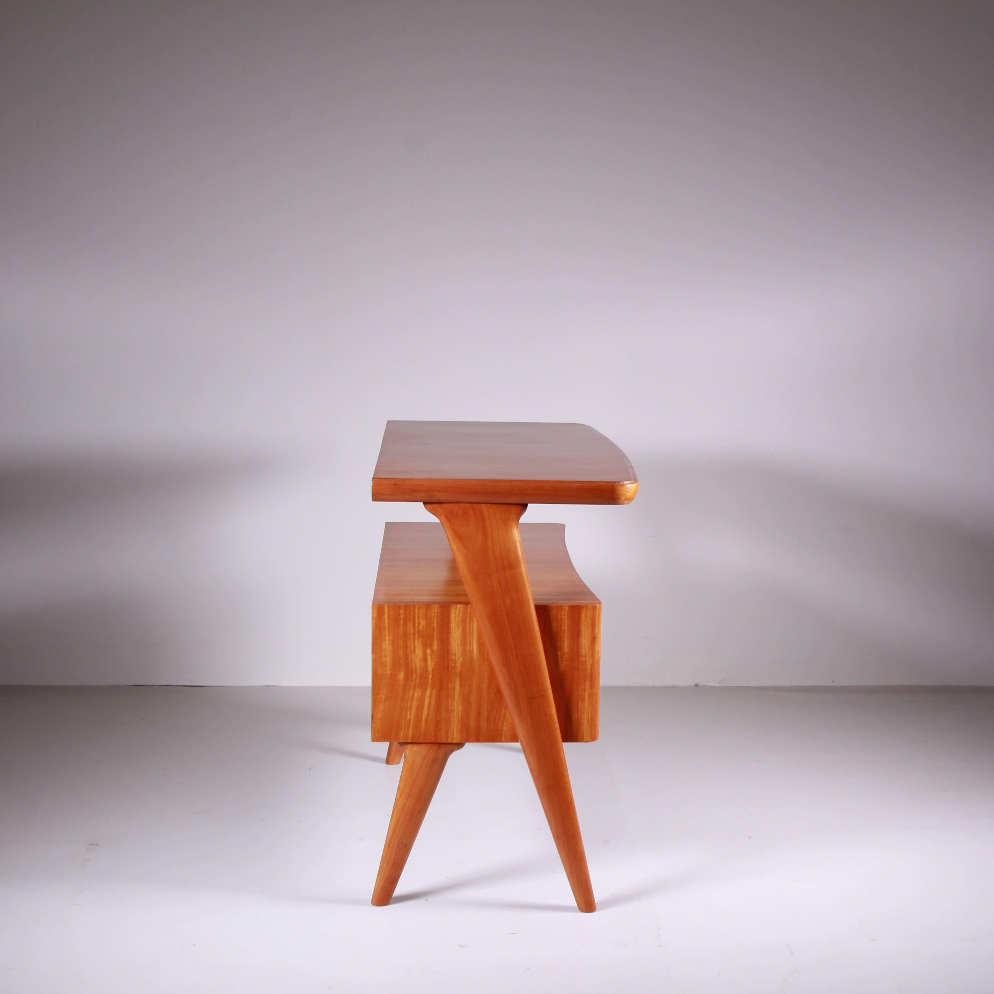 Mid-20th Century Wooden console table with storage 1960 For Sale
