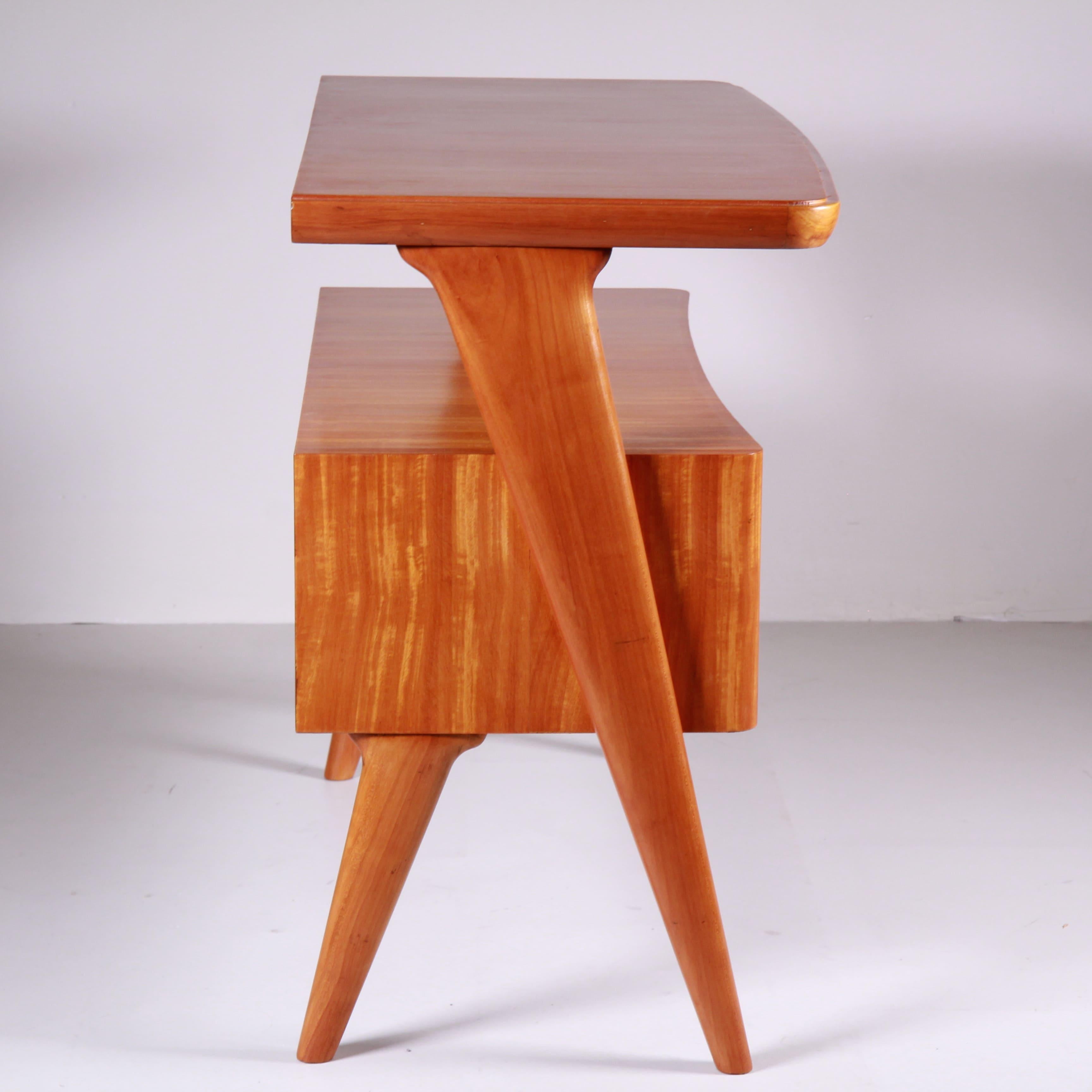 Wooden console table with storage 1960 For Sale 1