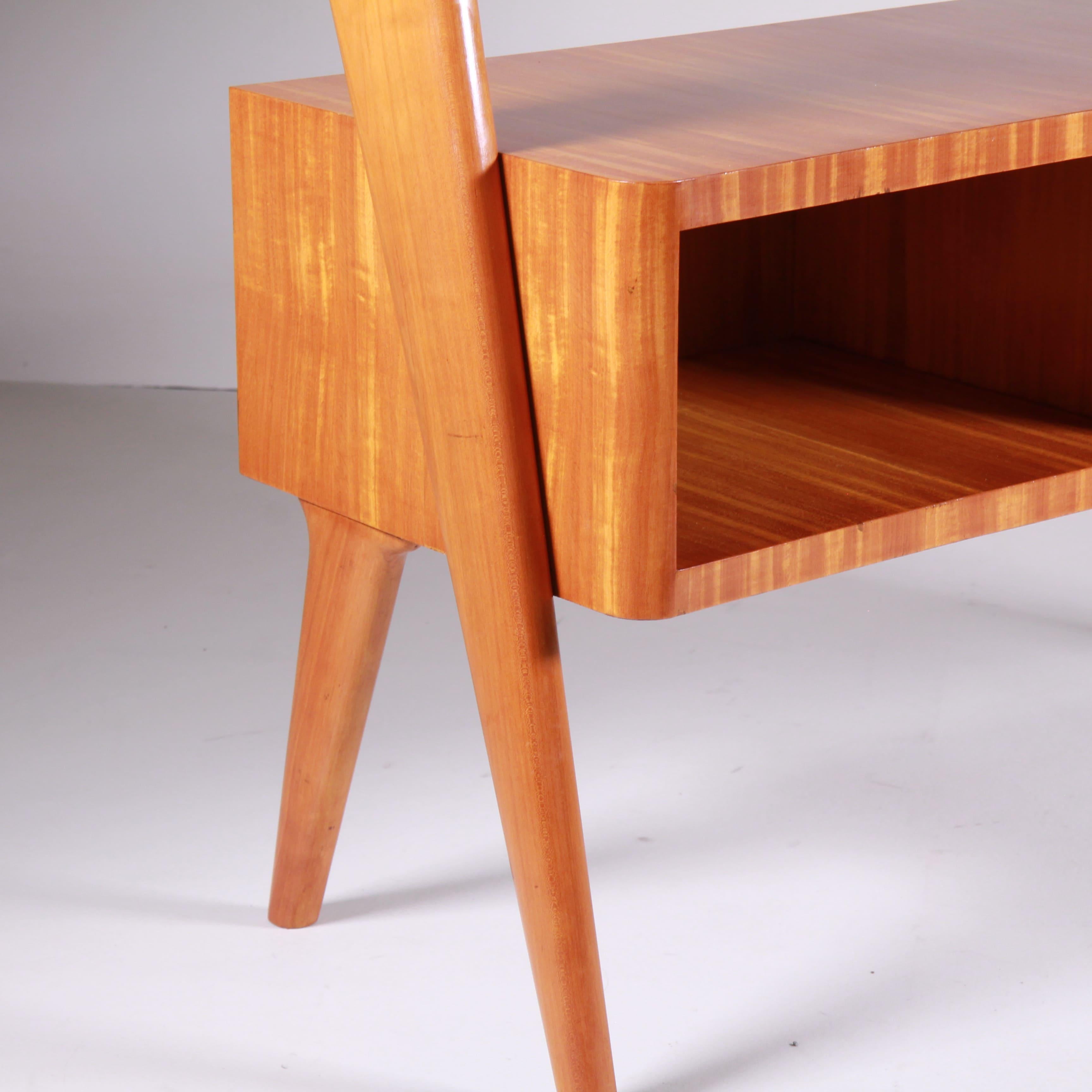 Wooden console table with storage 1960 For Sale 3