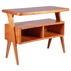 Konsolentisch aus Holz mit Ablage 1960