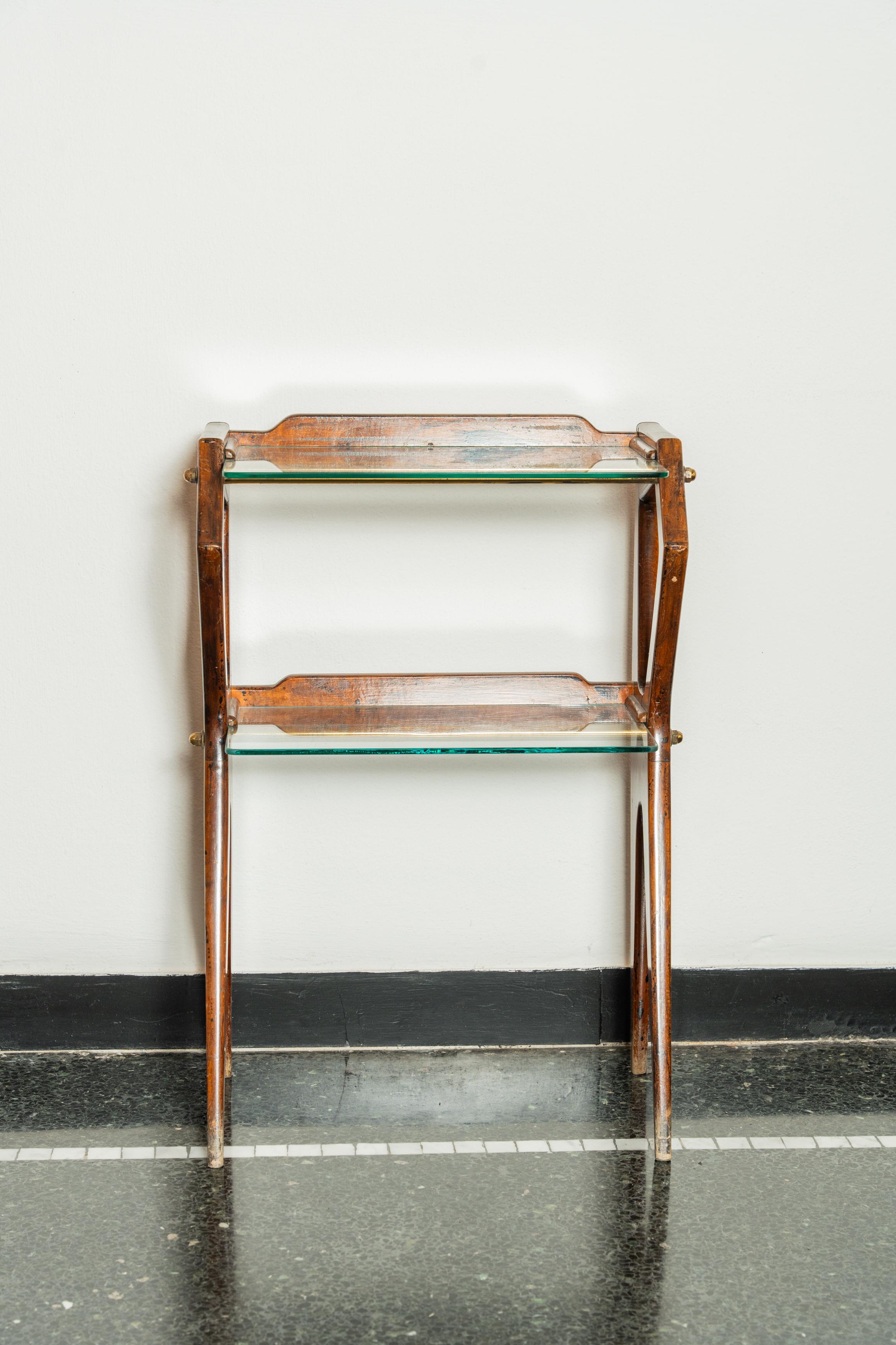Mid-20th Century Consolle in legno e vetro di Ico Parisi, Italia, anni '50 in vendita