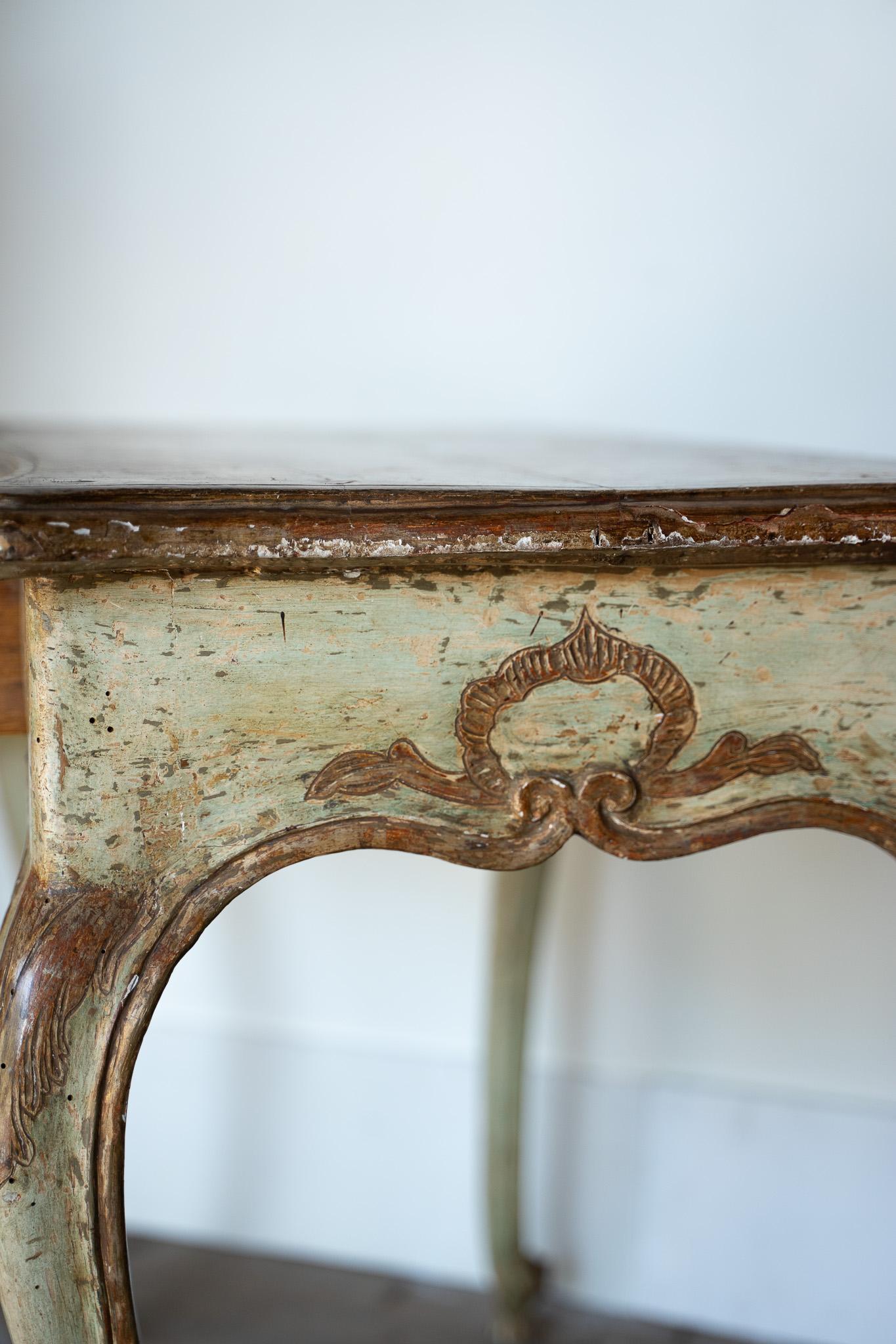 Lacquered wood console table Louis Philippe era For Sale 4