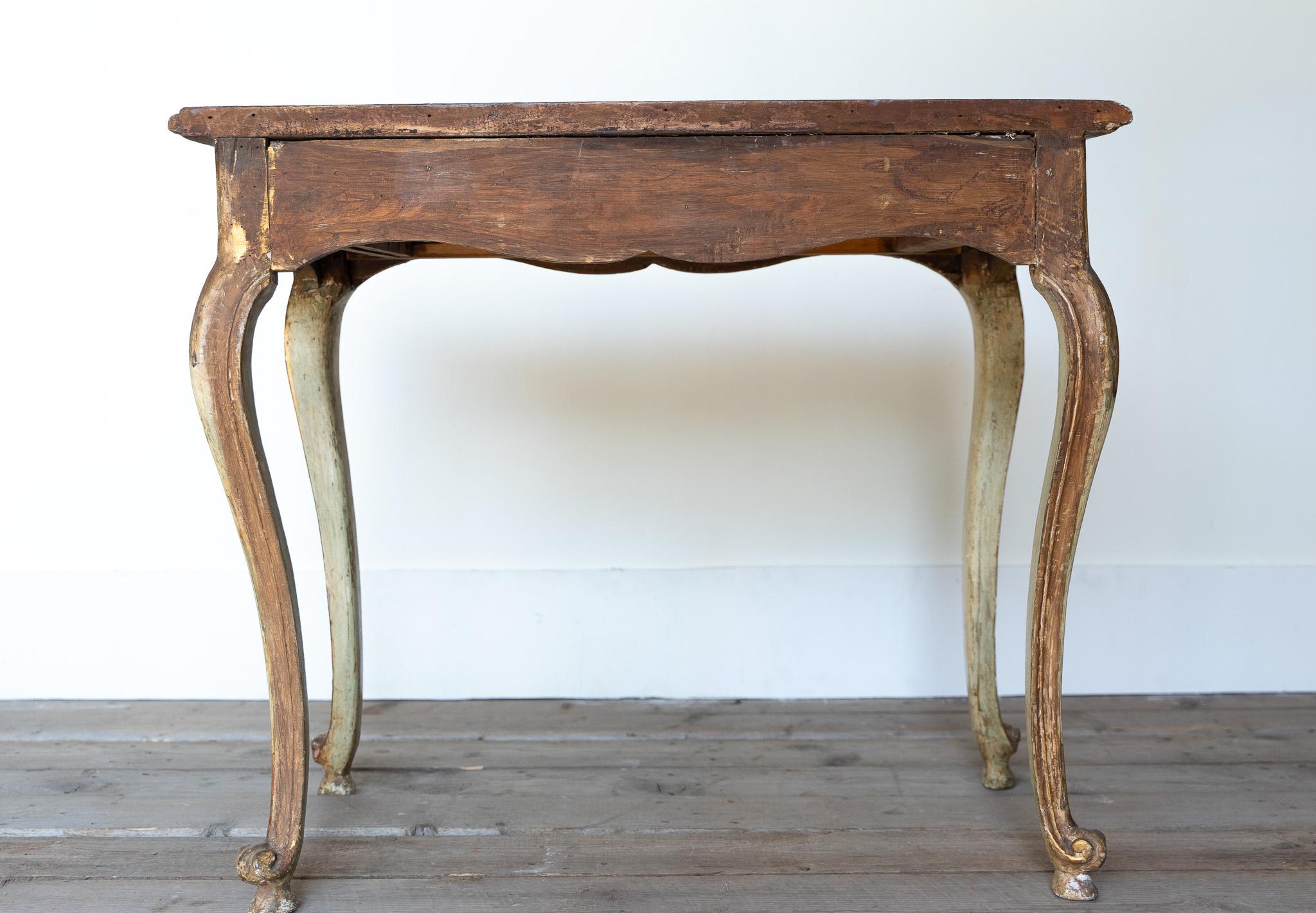 Lacquered wood console table Louis Philippe era For Sale 8