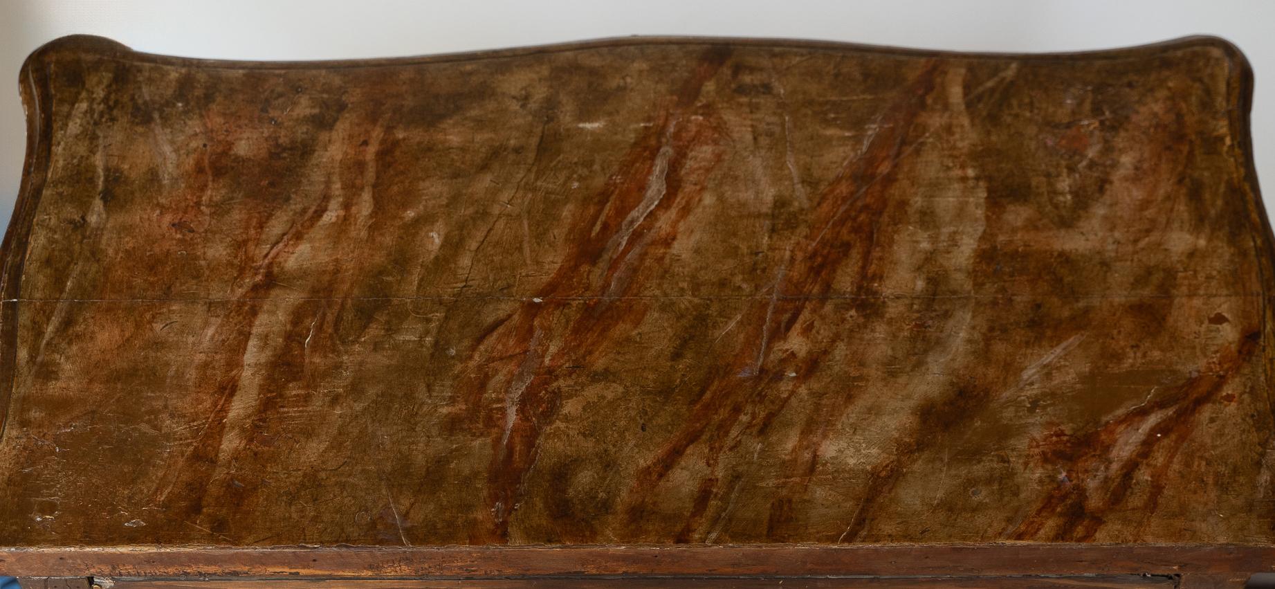 Lacquered wood console table Louis Philippe era For Sale 9