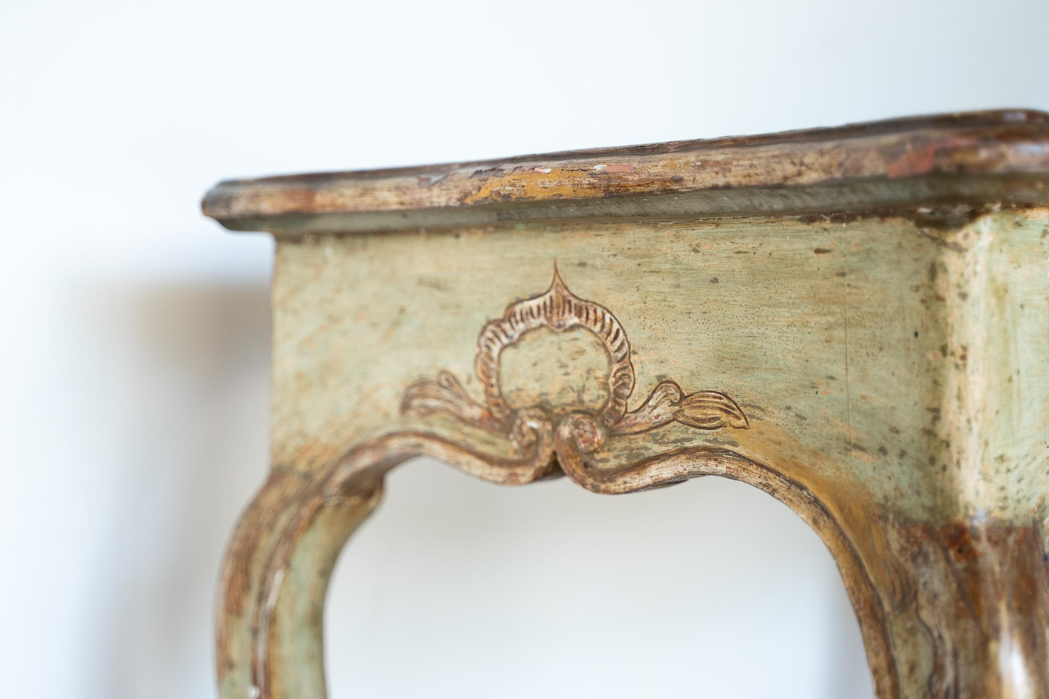 Lacquered wood console table Louis Philippe era For Sale 1