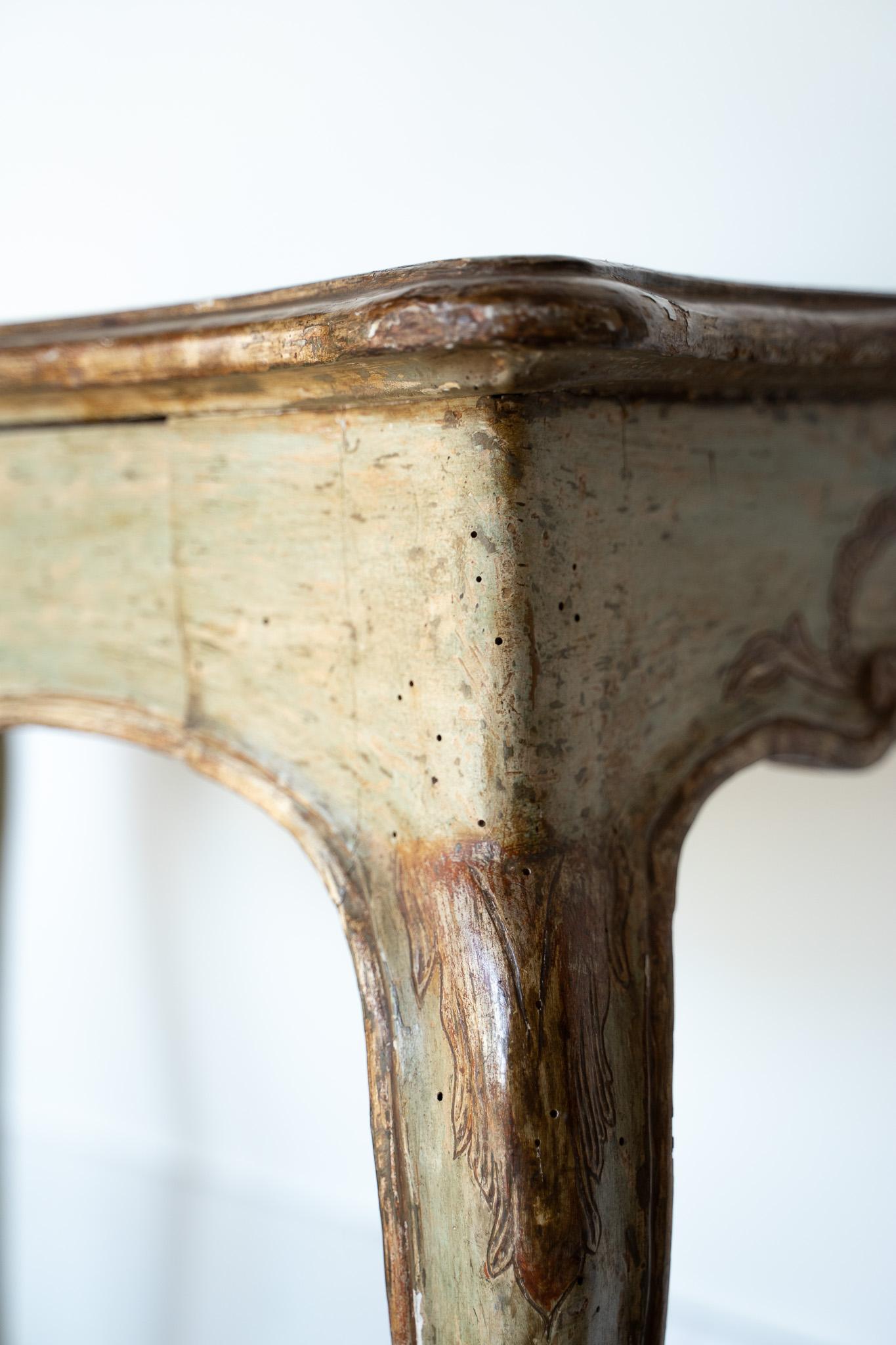 Lacquered wood console table Louis Philippe era For Sale 2
