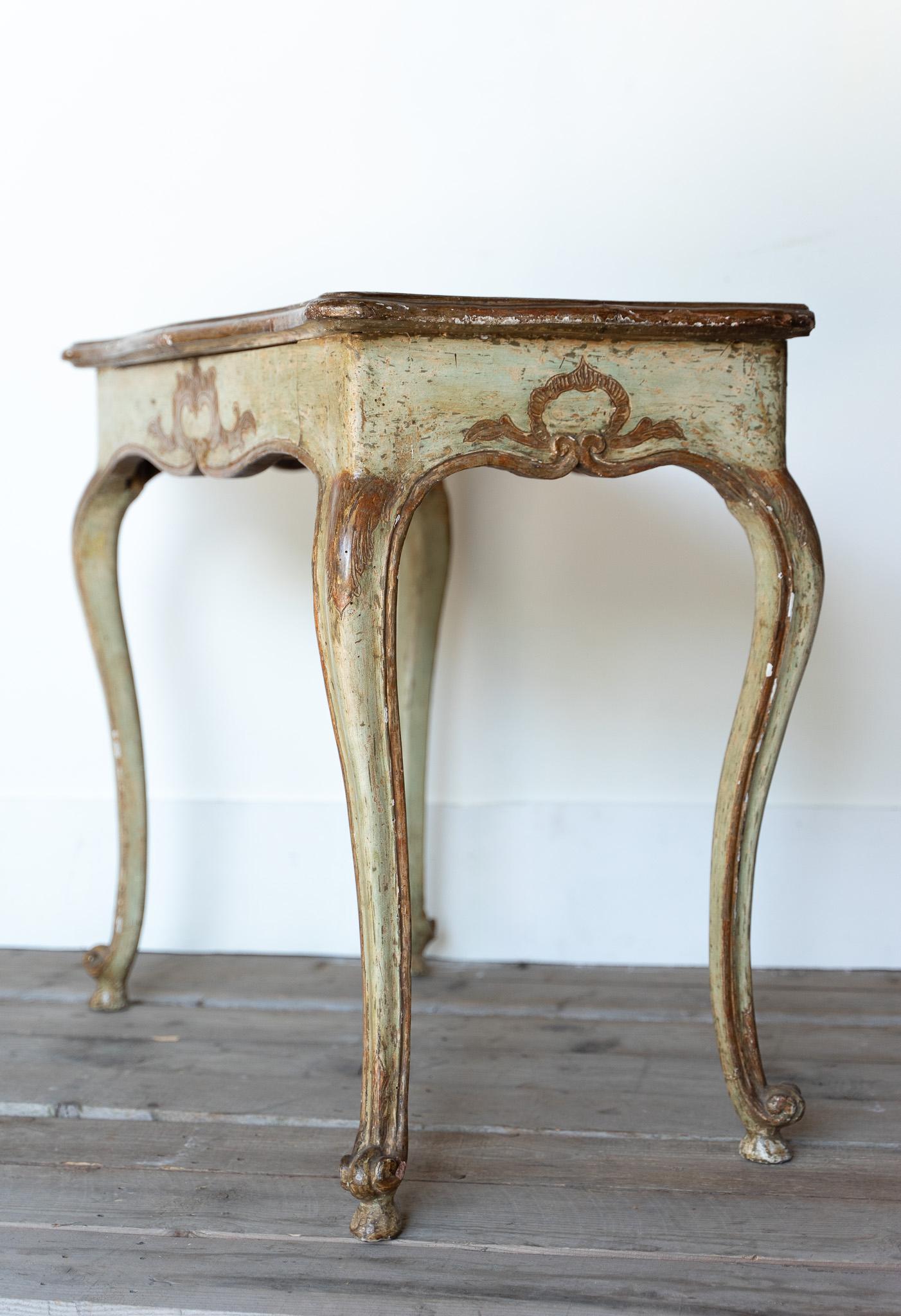 Lacquered wood console table Louis Philippe era For Sale 3