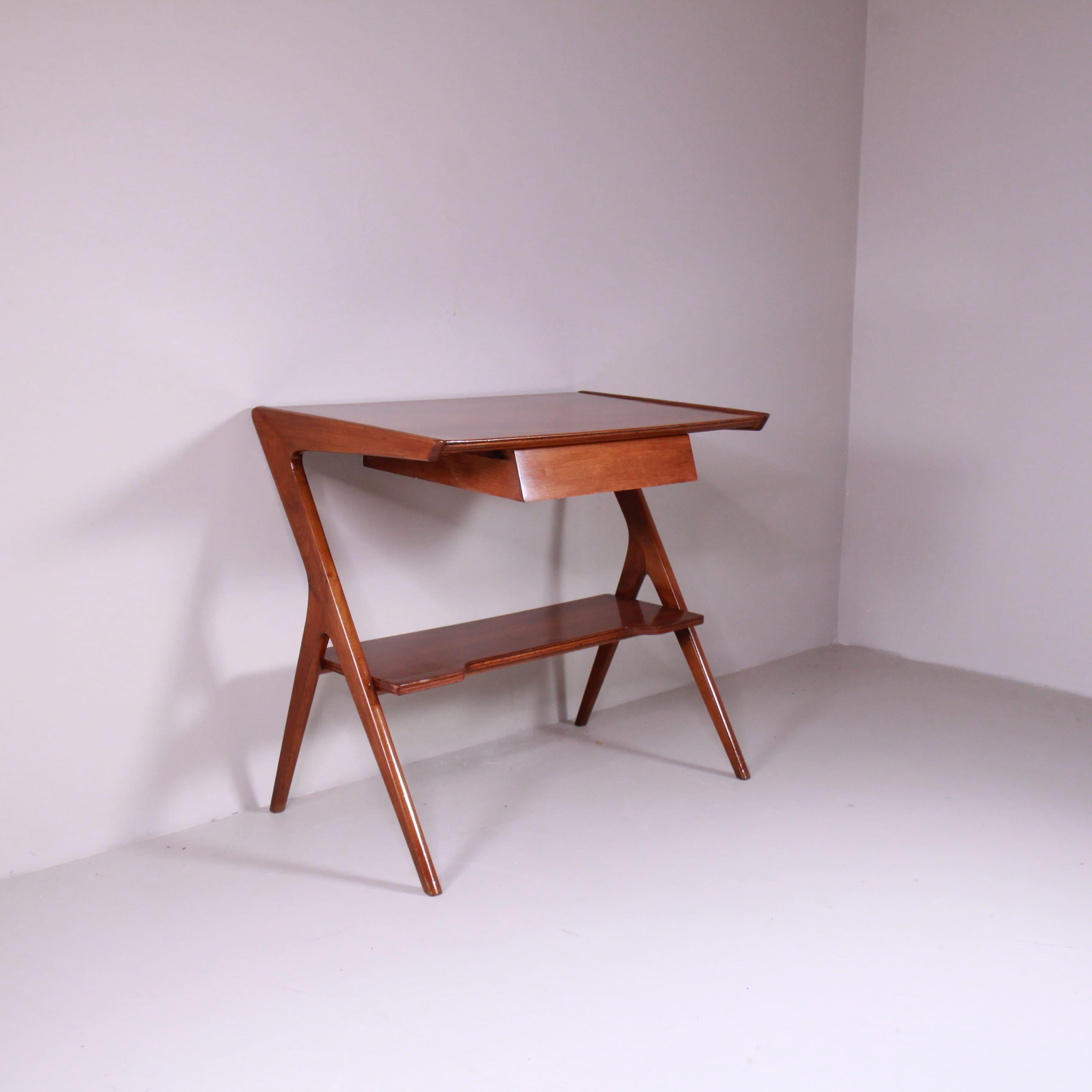 Mid-20th Century Wooden console table, mid-century, 1950s For Sale