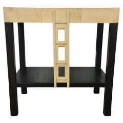 90' lacquered console table