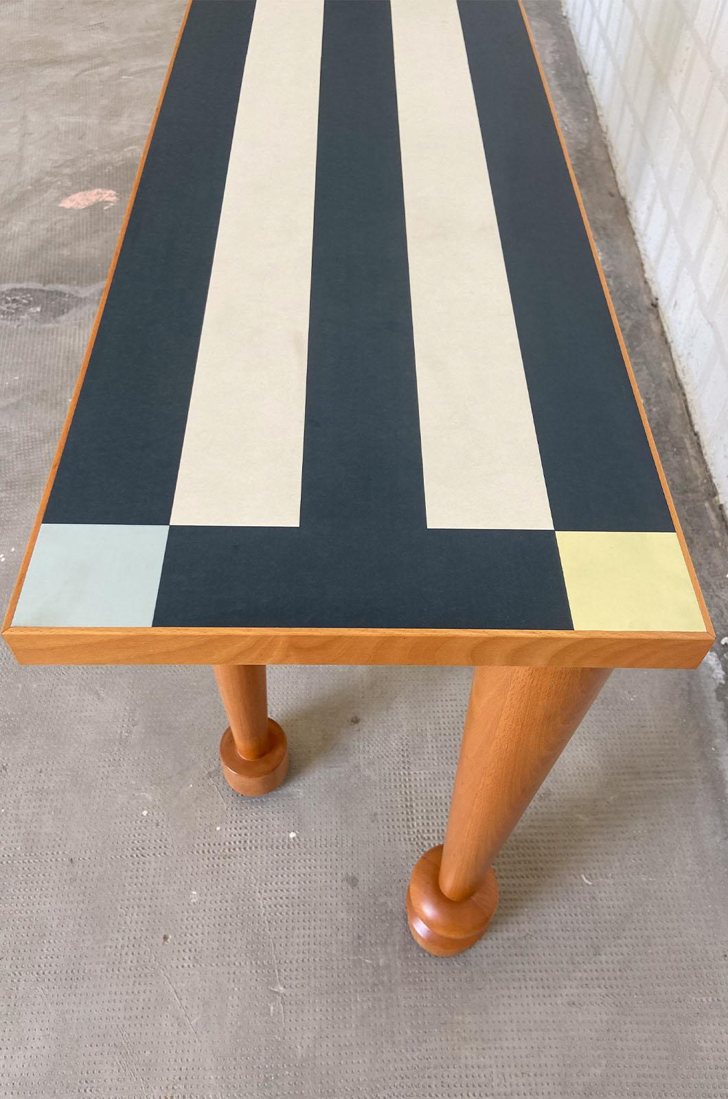 Wood Positano console table by Ettore Sottsass for Zanotta