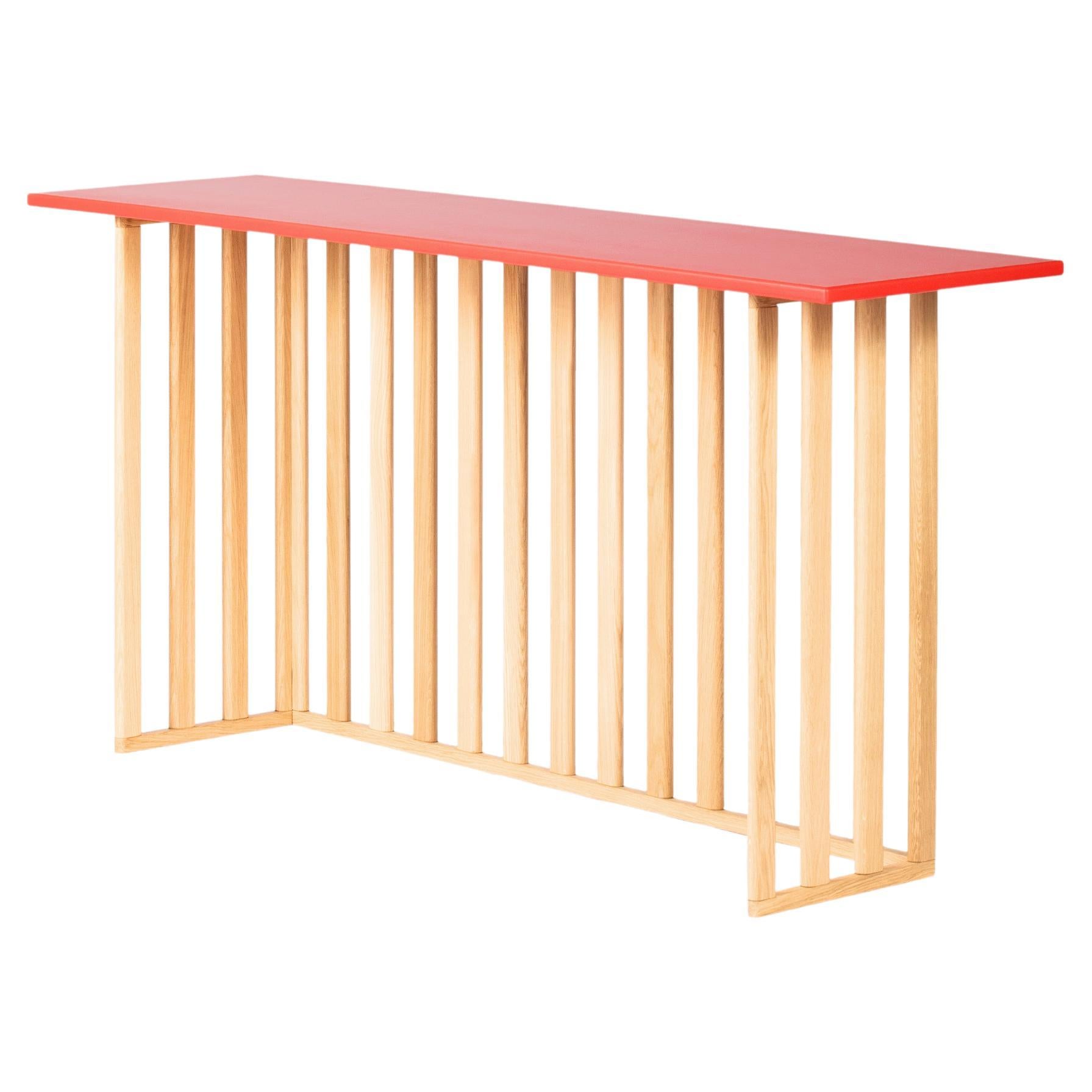 Console table, writing desk, makeup top with wooden legs and MDF shelf For Sale