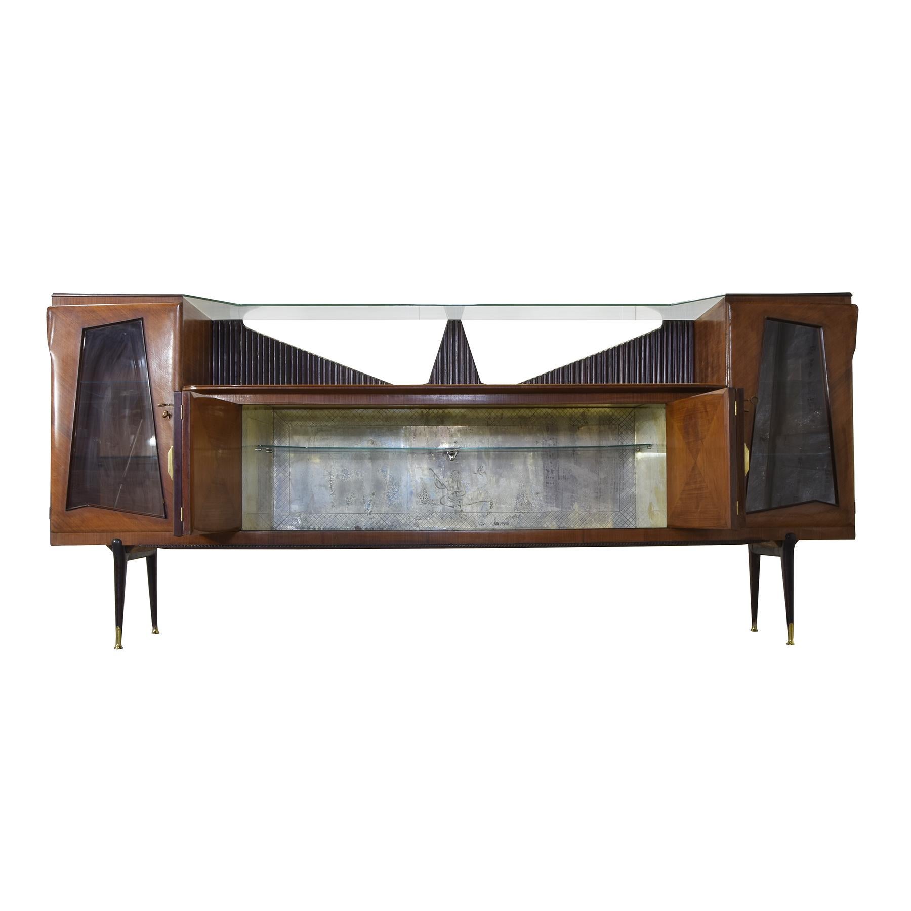Consorzio Esposizione Mobili Cantù Buffet 1960s en vente 9