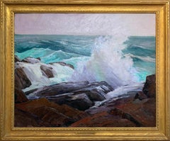 Scattered Wave, Monhegan Island Impressionist Seascape, Philadelphia Ten Artist