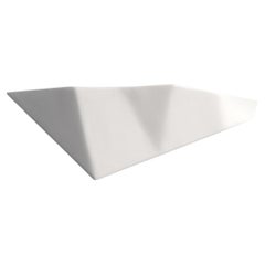 Constance Contemporary Wall Sconce, Wall Light in White Plaster Finish, Benediko